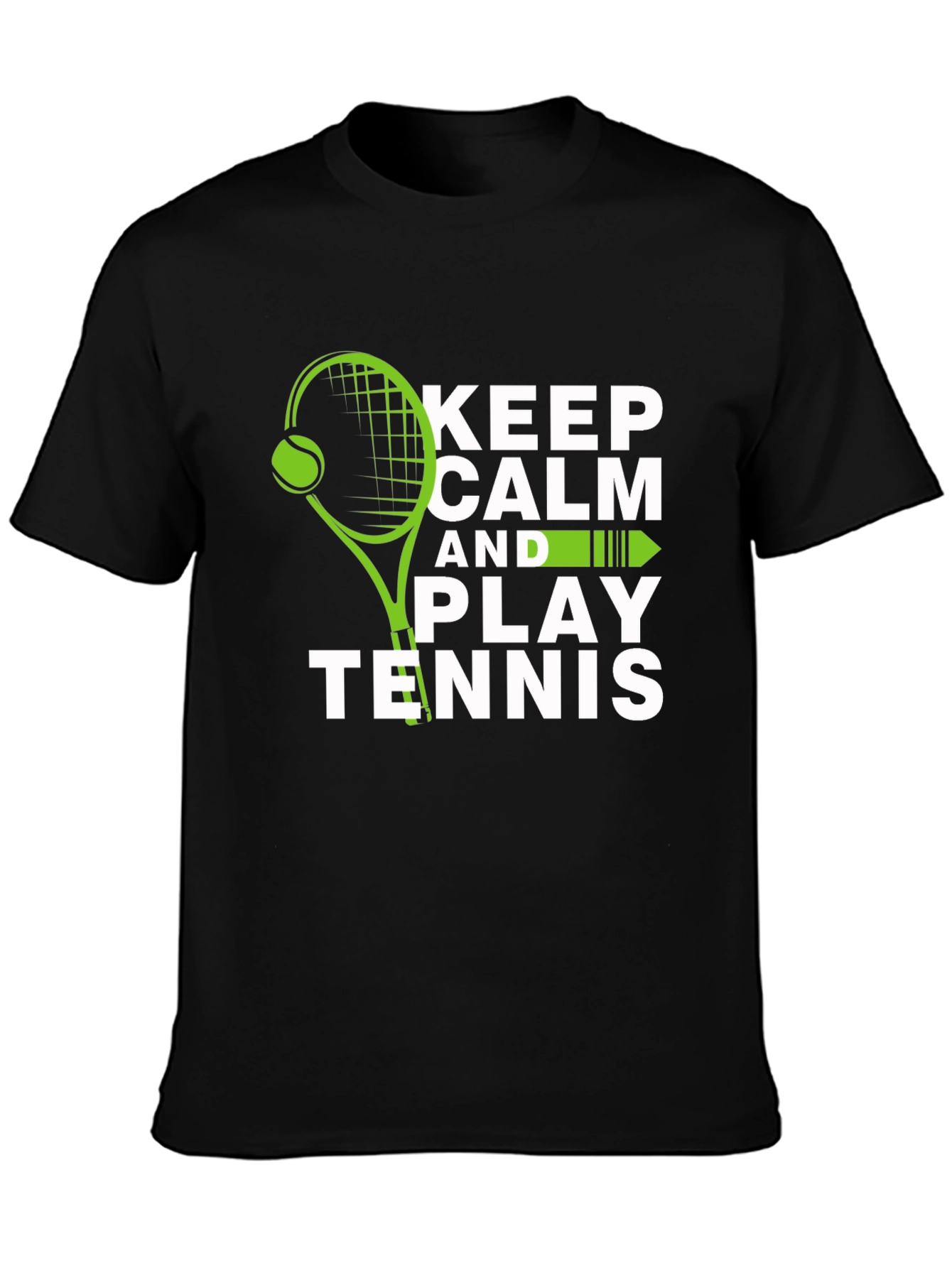 Keep Calm and Play Tennis Graphic Tee