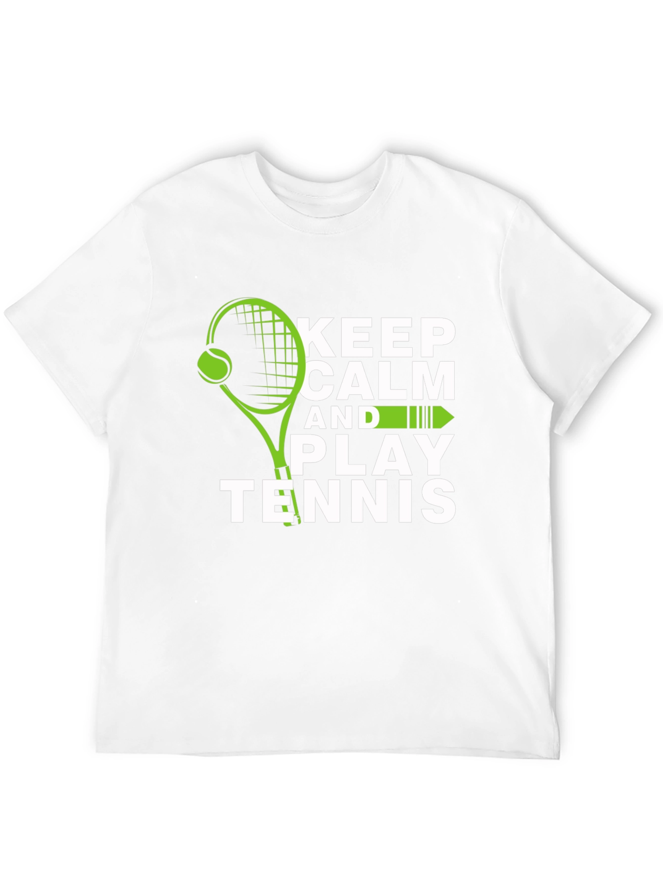 Keep Calm and Play Tennis Graphic Tee