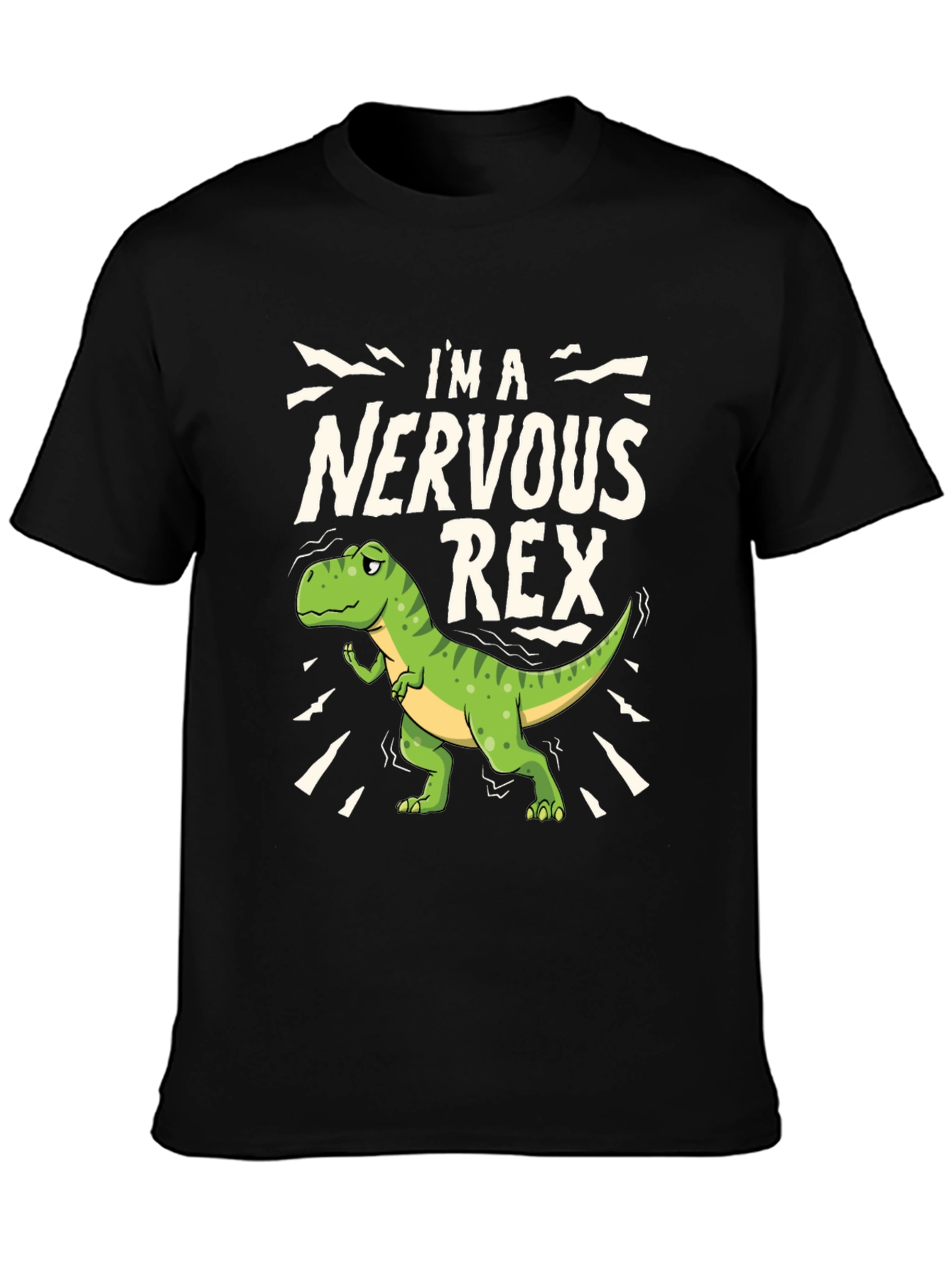 Nervous Rex T-Shirt - Funny Dino Tee