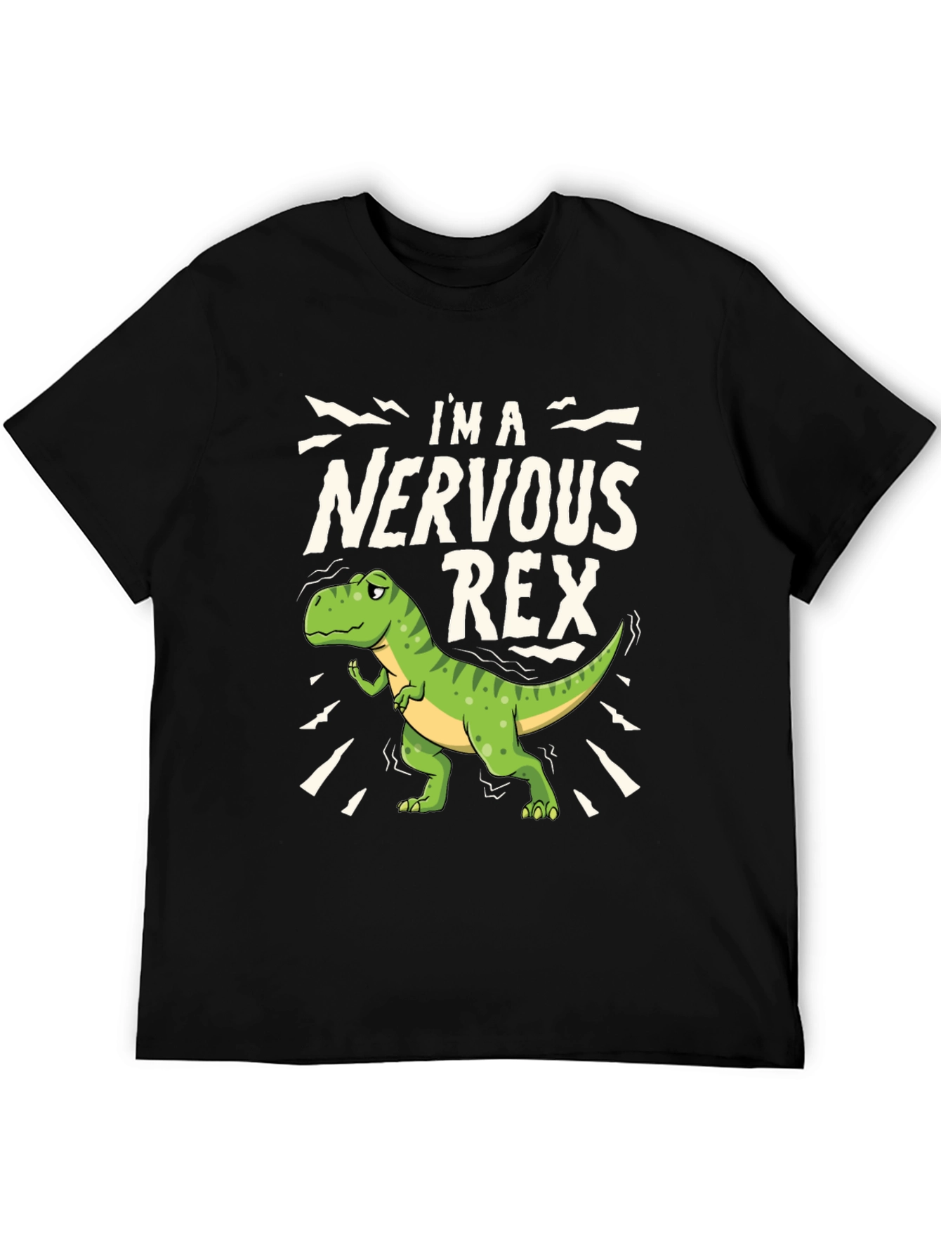 Nervous Rex T-Shirt - Funny Dino Tee