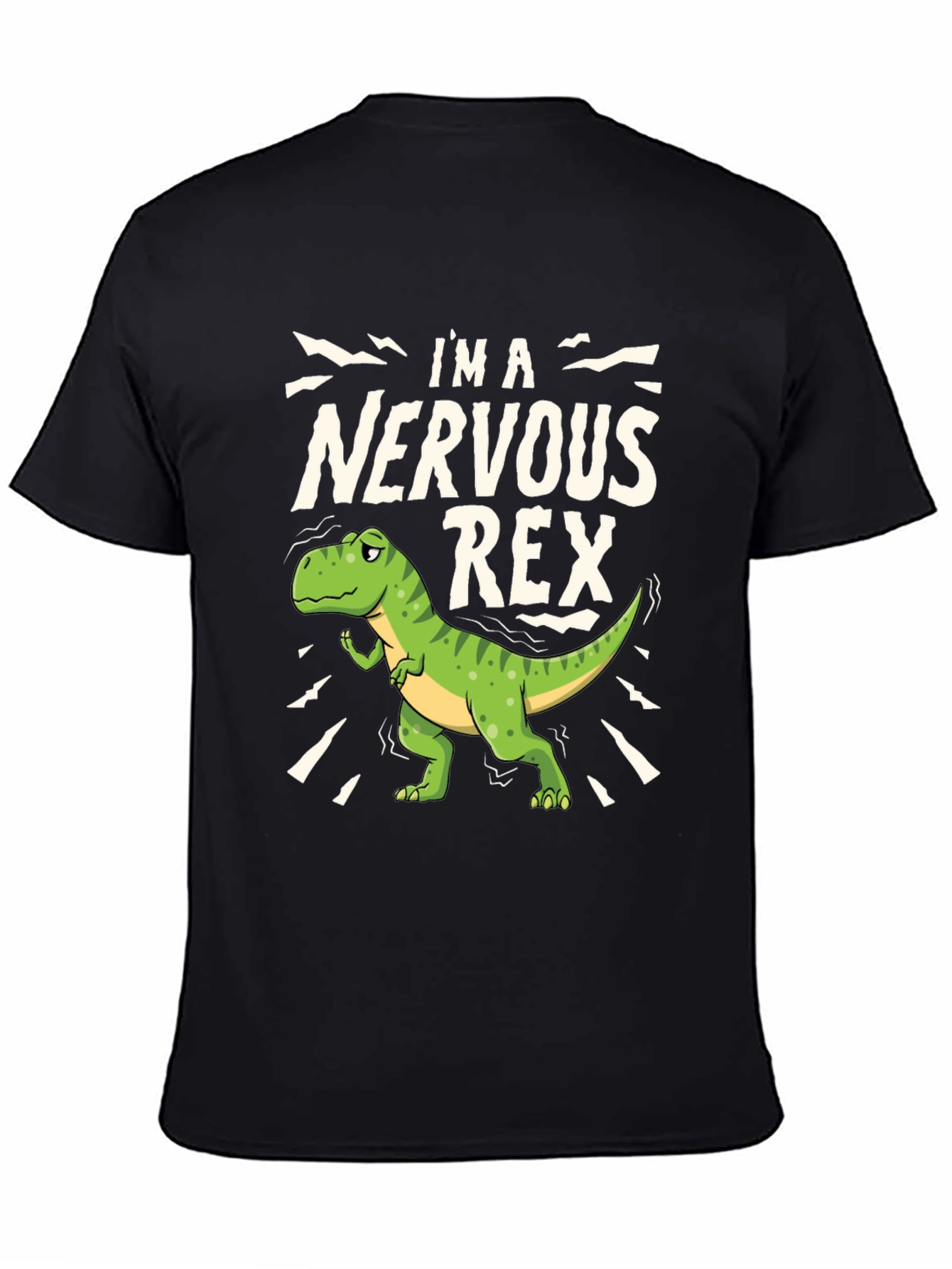 Nervous Rex T-Shirt - Funny Dino Tee