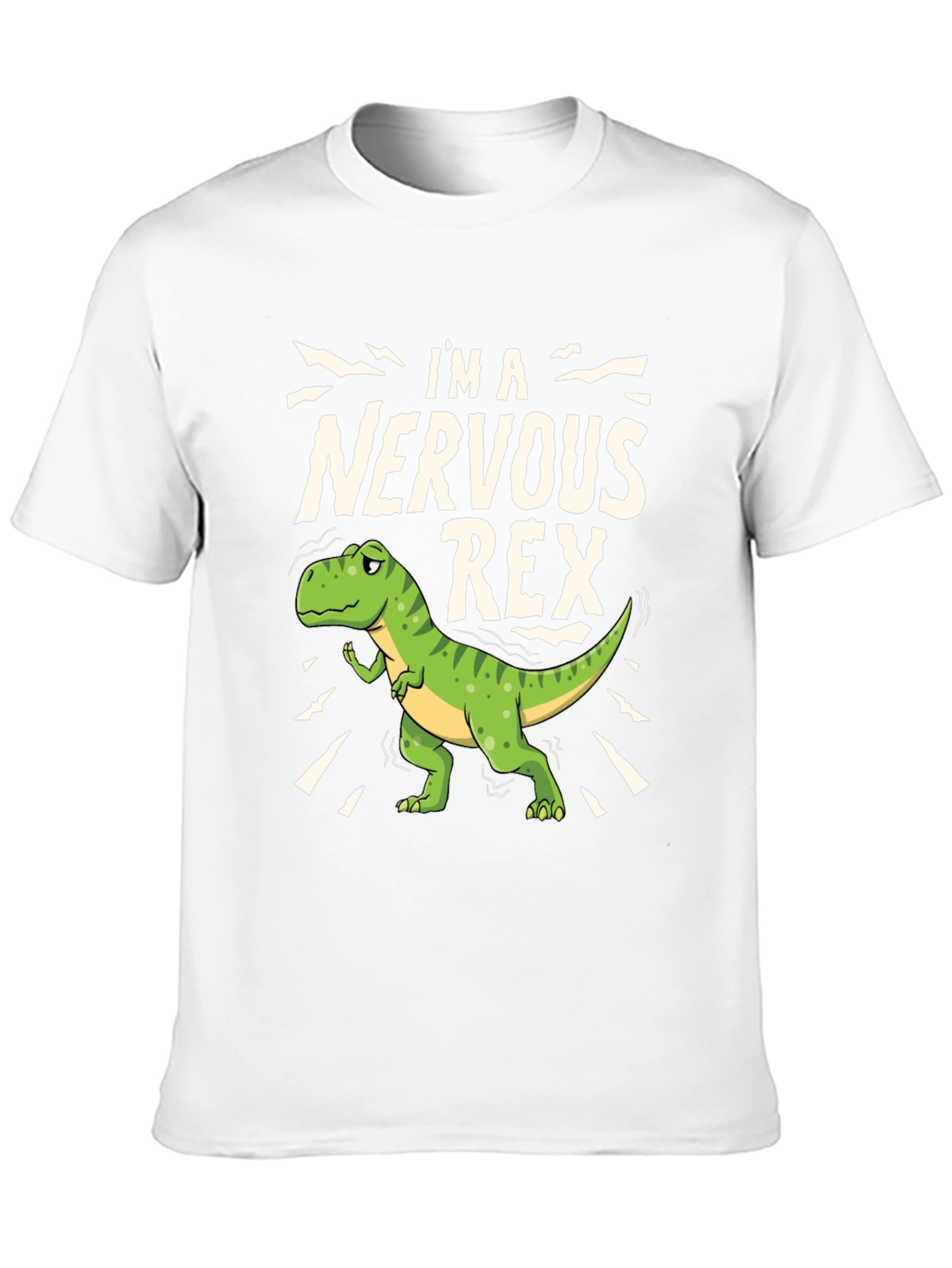 Nervous Rex T-Shirt - Funny Dino Tee