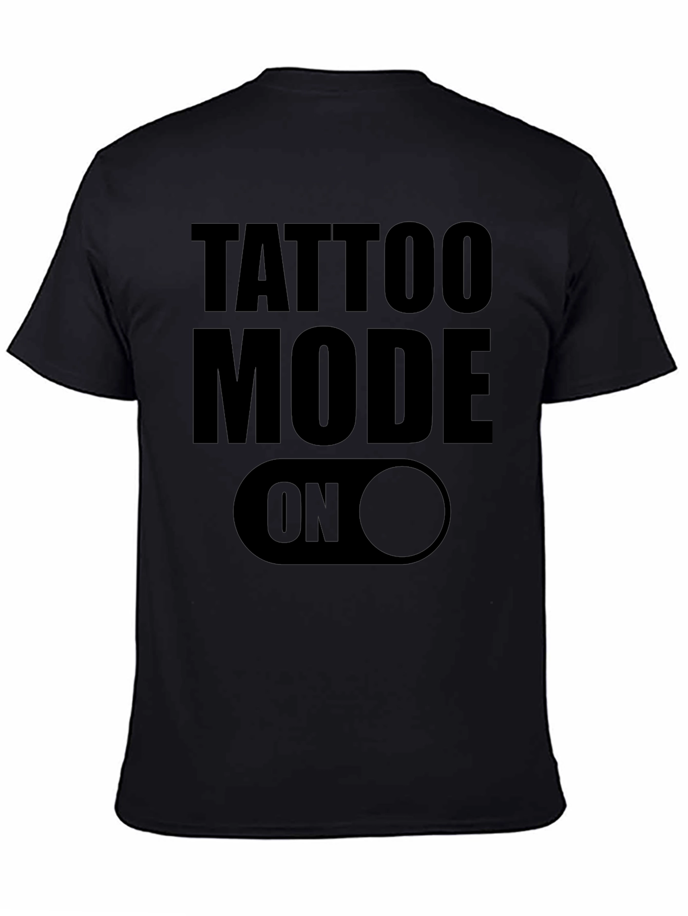 Tattoo Mode On Black Graphic Tee Shirt