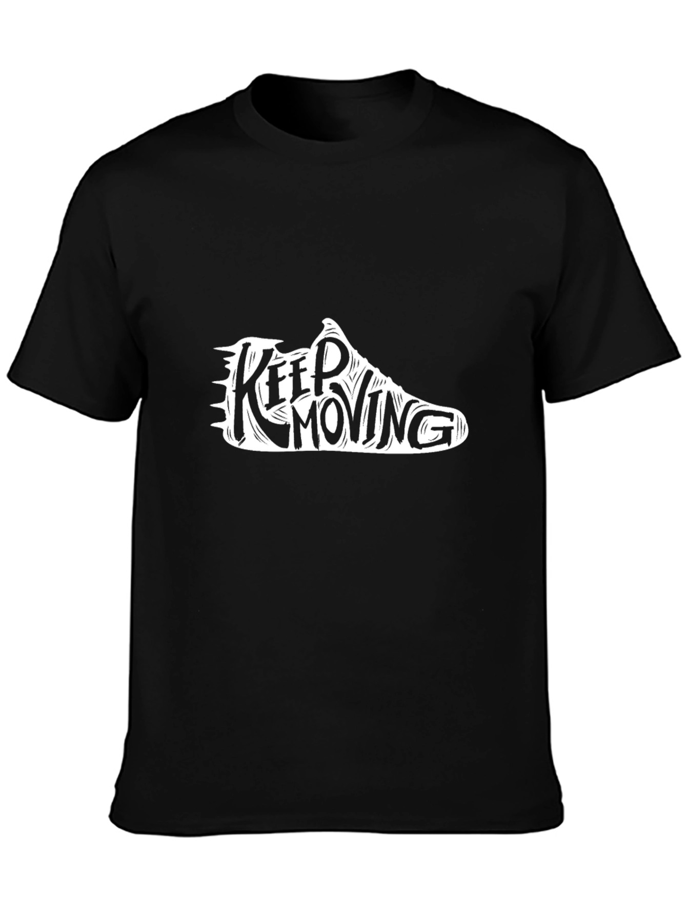 Keep Moving Graphic Tee - Black
