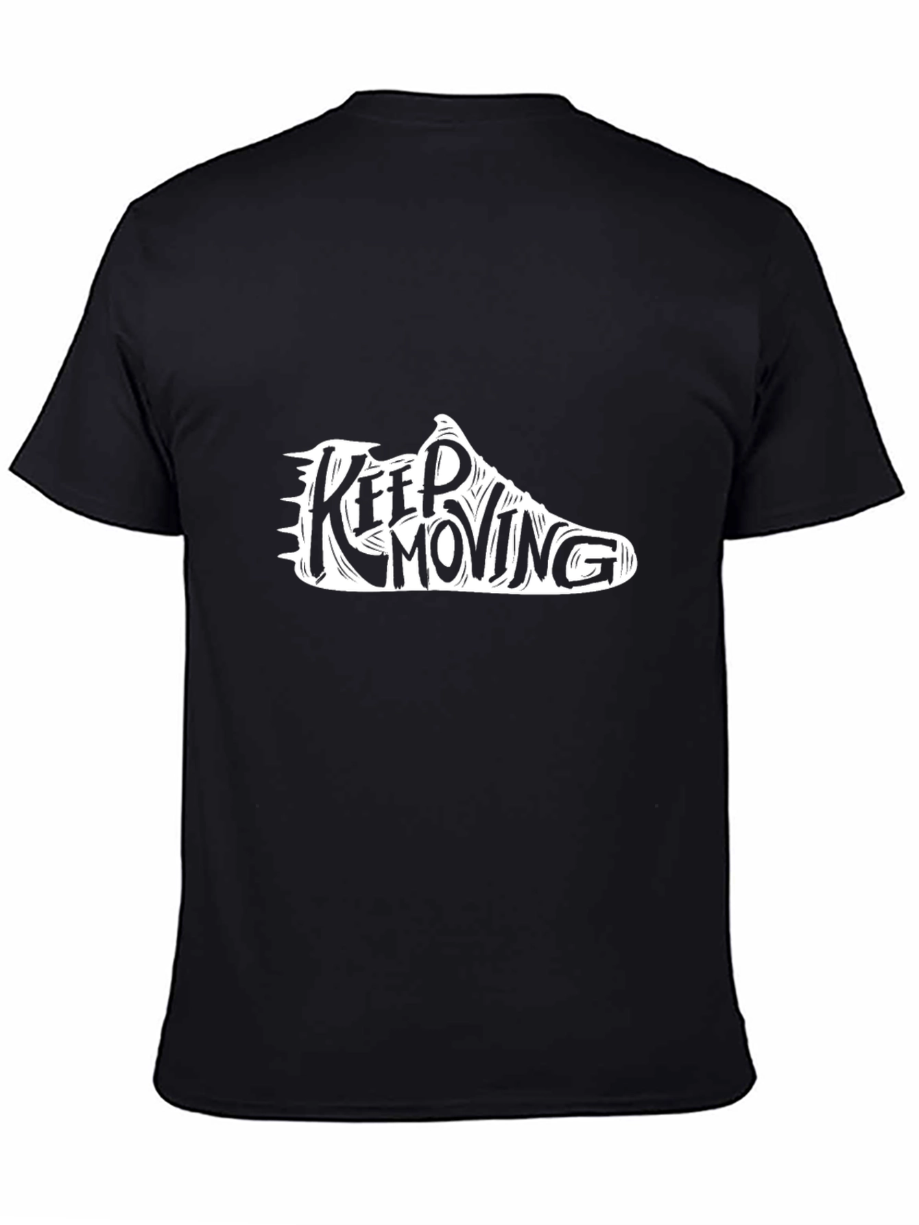 Keep Moving Graphic Tee - Black