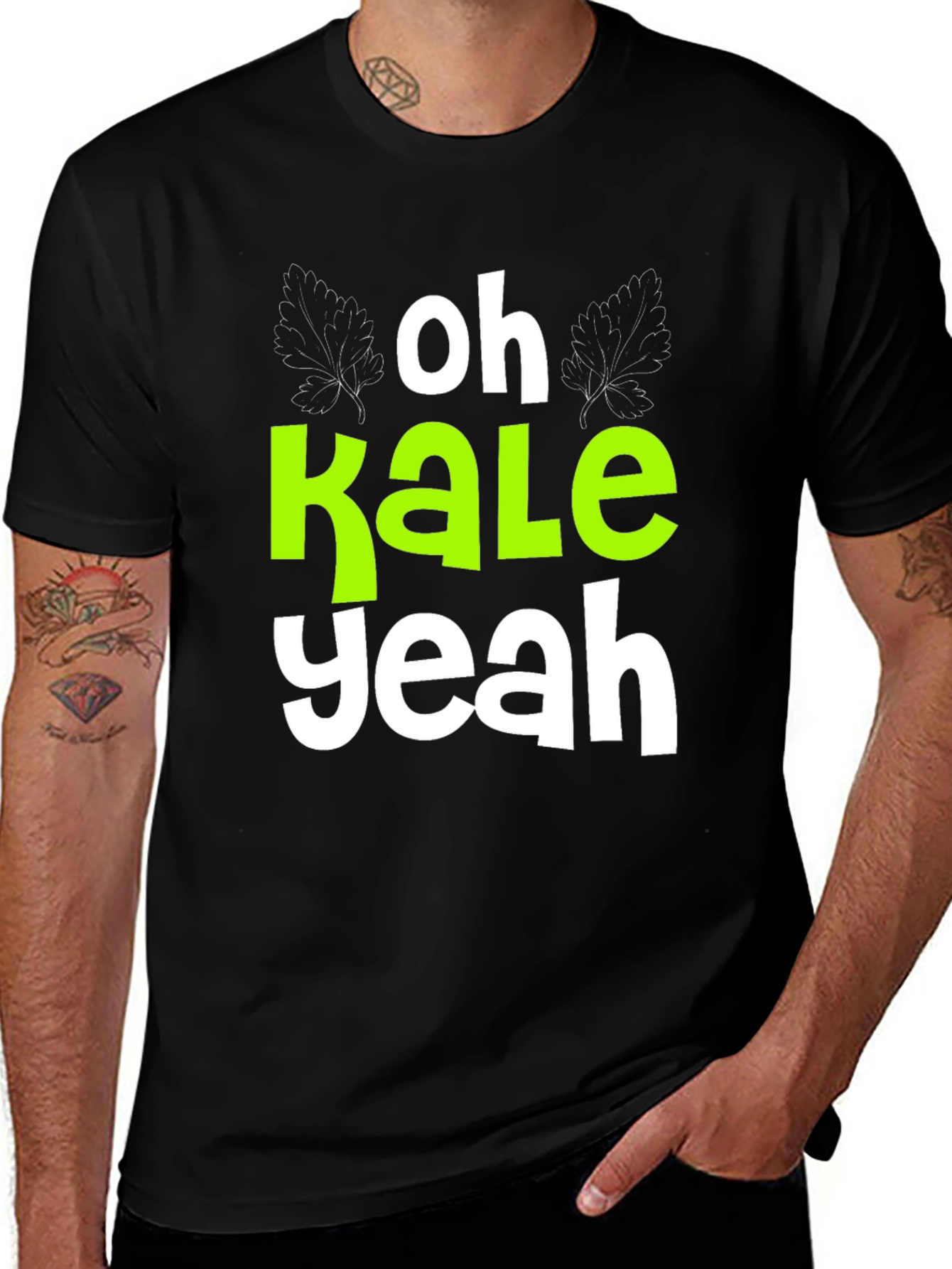 Oh Kale Yeah T-Shirt Funny Vegan Tee