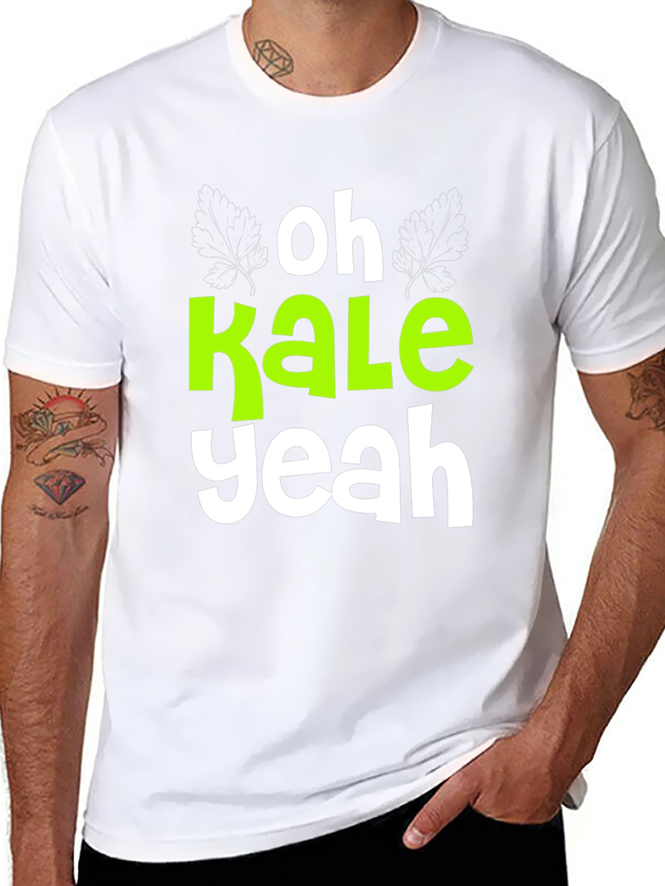 Oh Kale Yeah T-Shirt Funny Vegan Tee