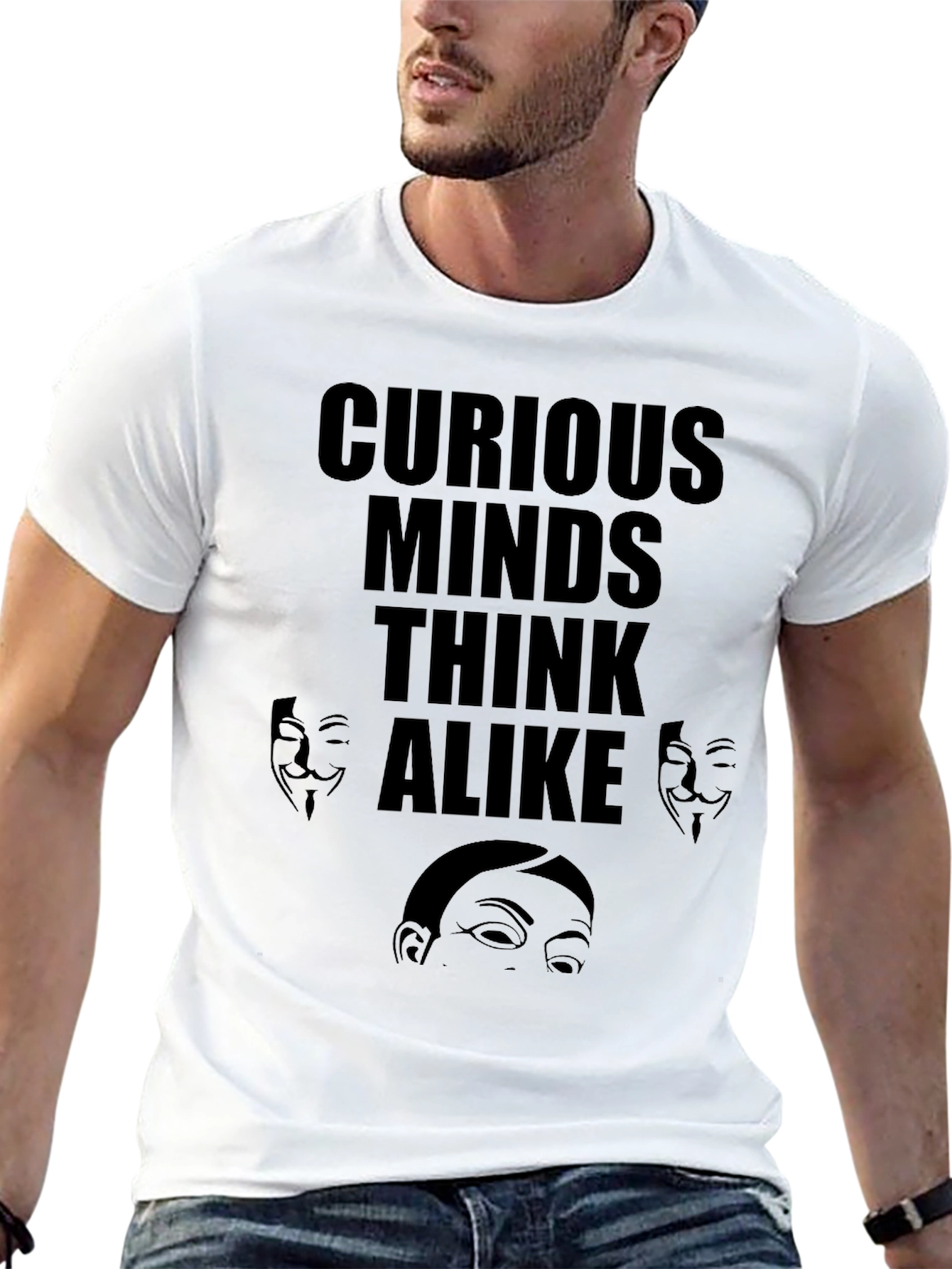 Curious Minds T-Shirt Anonymous Design