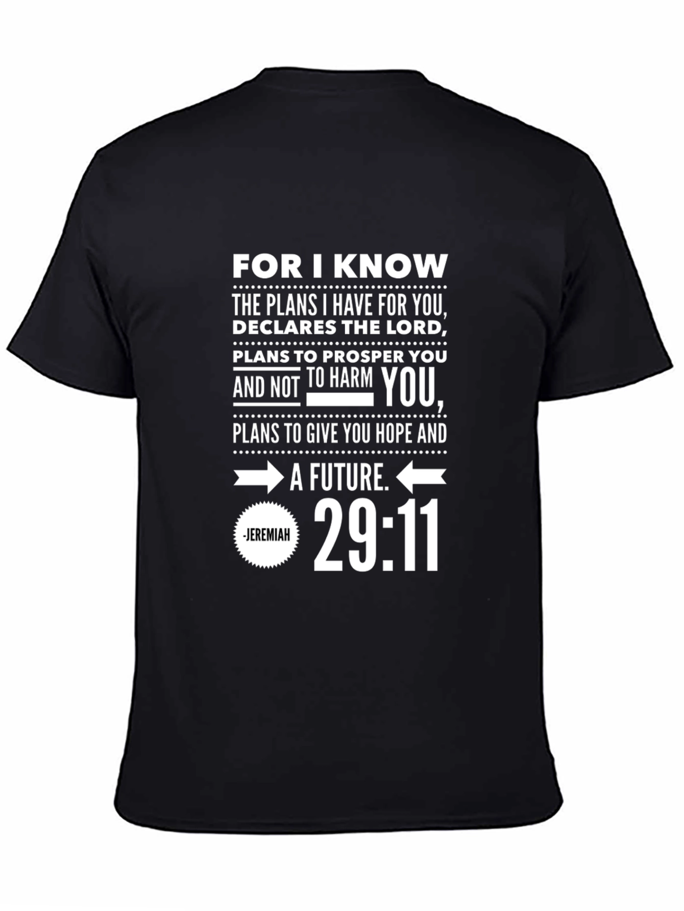 Jeremiah 29:11 Christian T-Shirt
