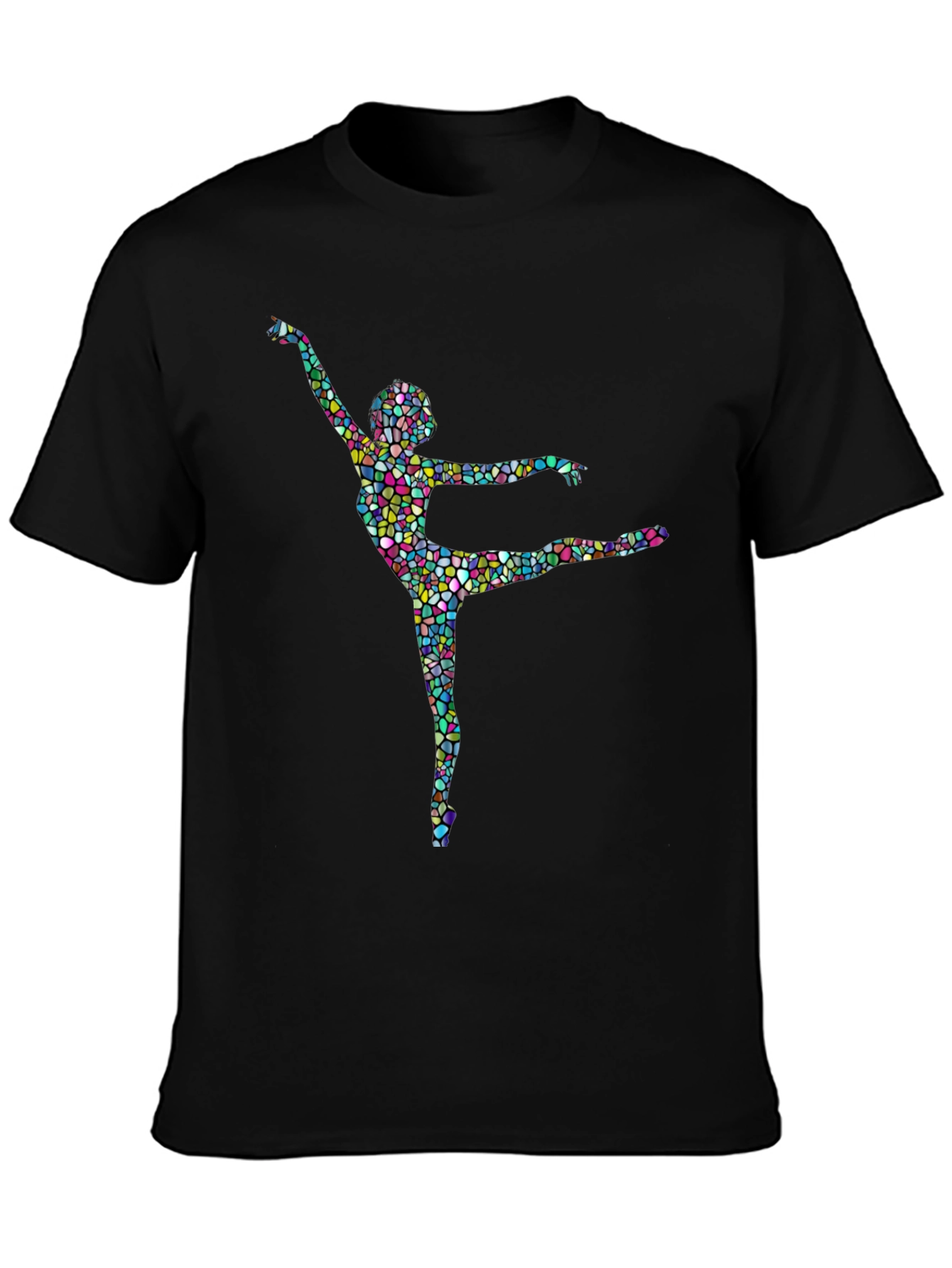 Mosaic Ballerina Black T-Shirt