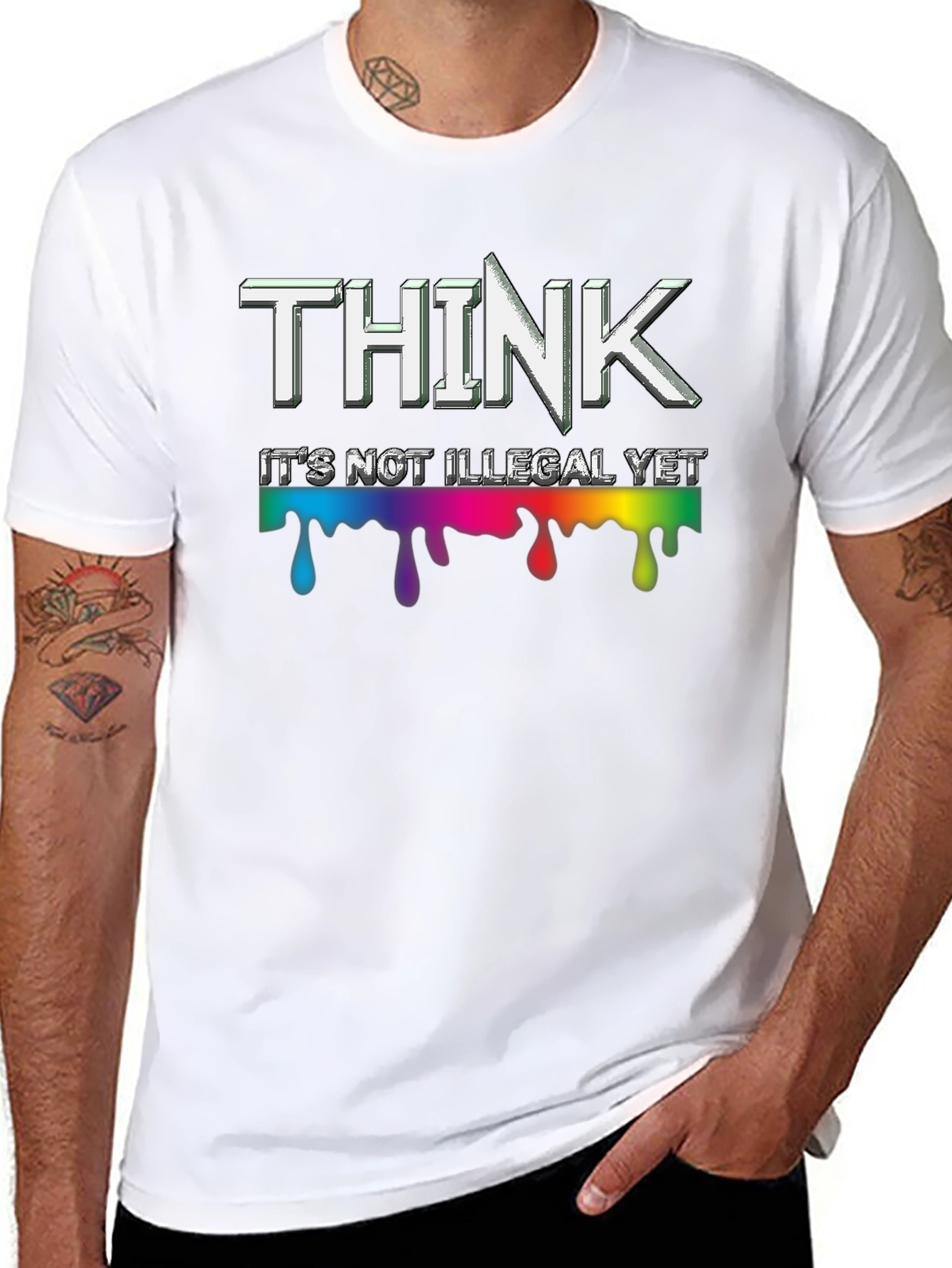 Think Its Not Illegal Yet Mens T-Shirt