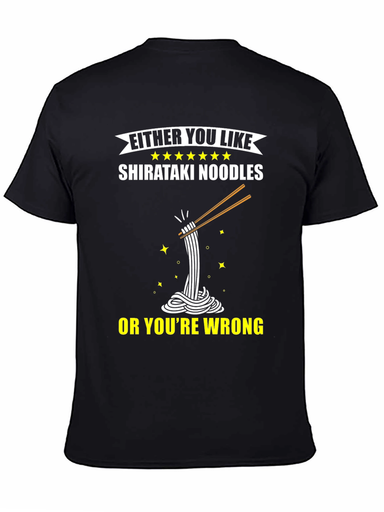 Shirataki Noodles Graphic Tee - Funny Foodie Shirt