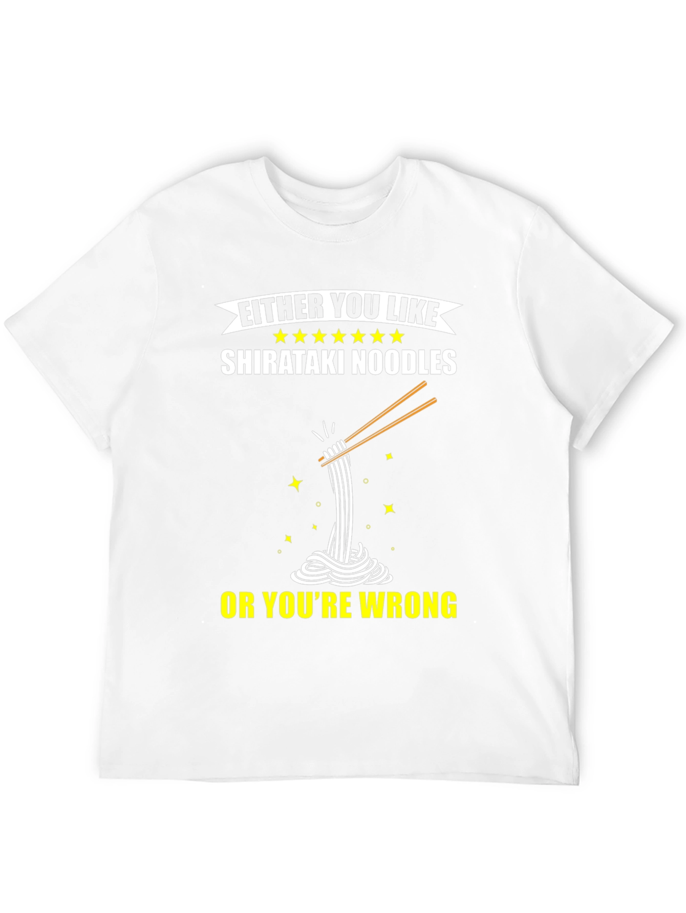 Shirataki Noodles Graphic Tee - Funny Foodie Shirt