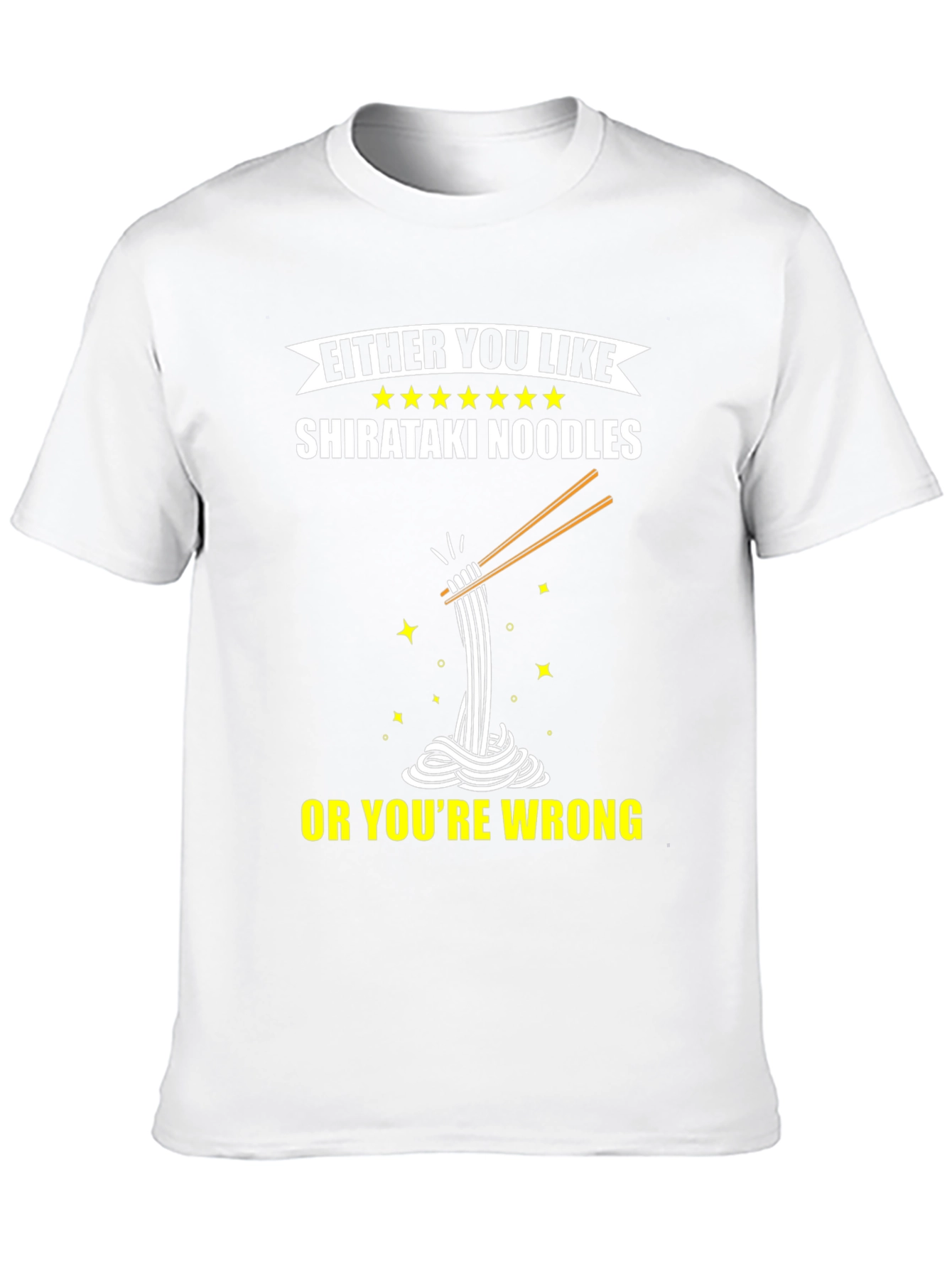 Shirataki Noodles Graphic Tee - Funny Foodie Shirt