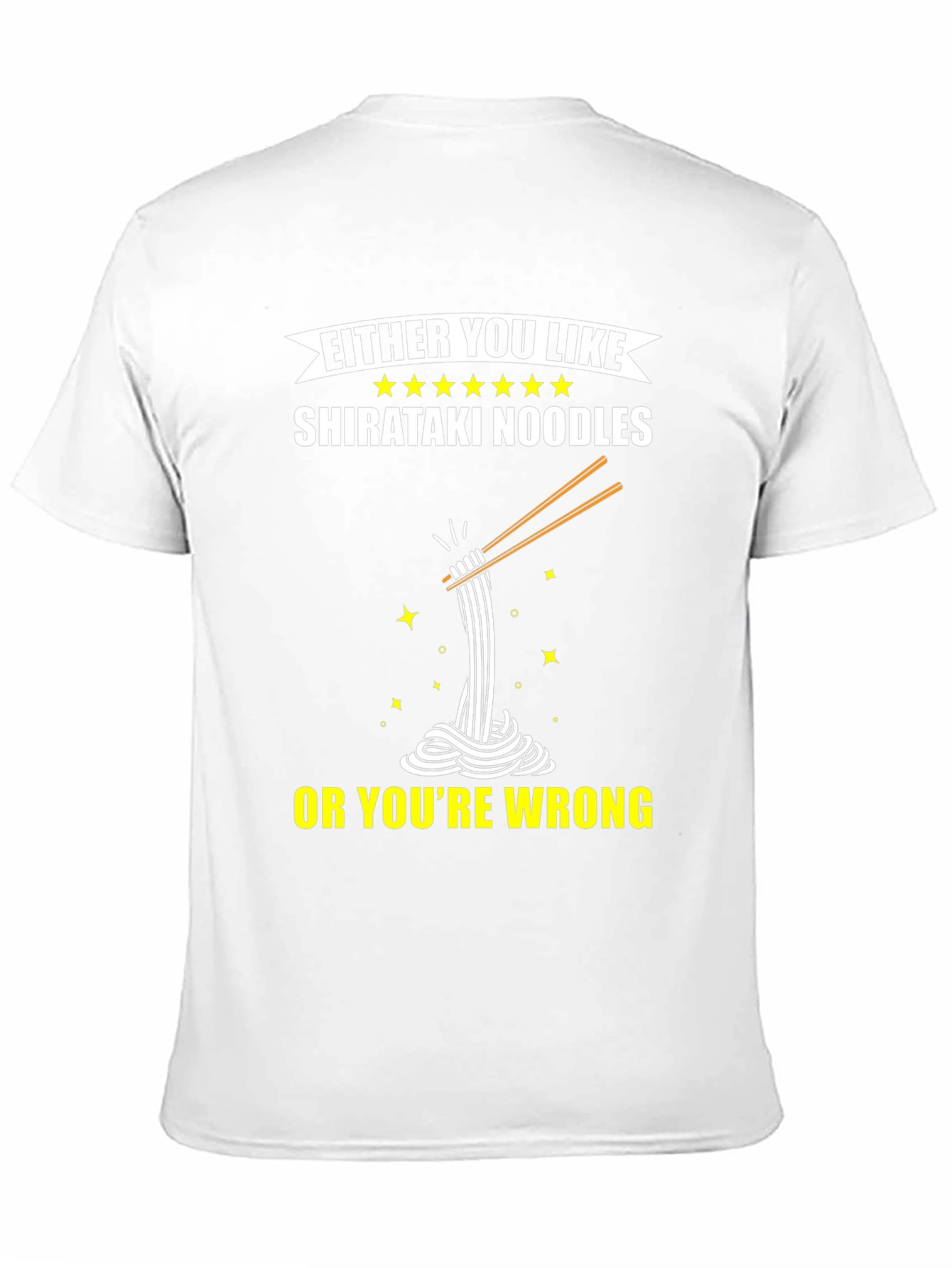 Shirataki Noodles Graphic Tee - Funny Foodie Shirt