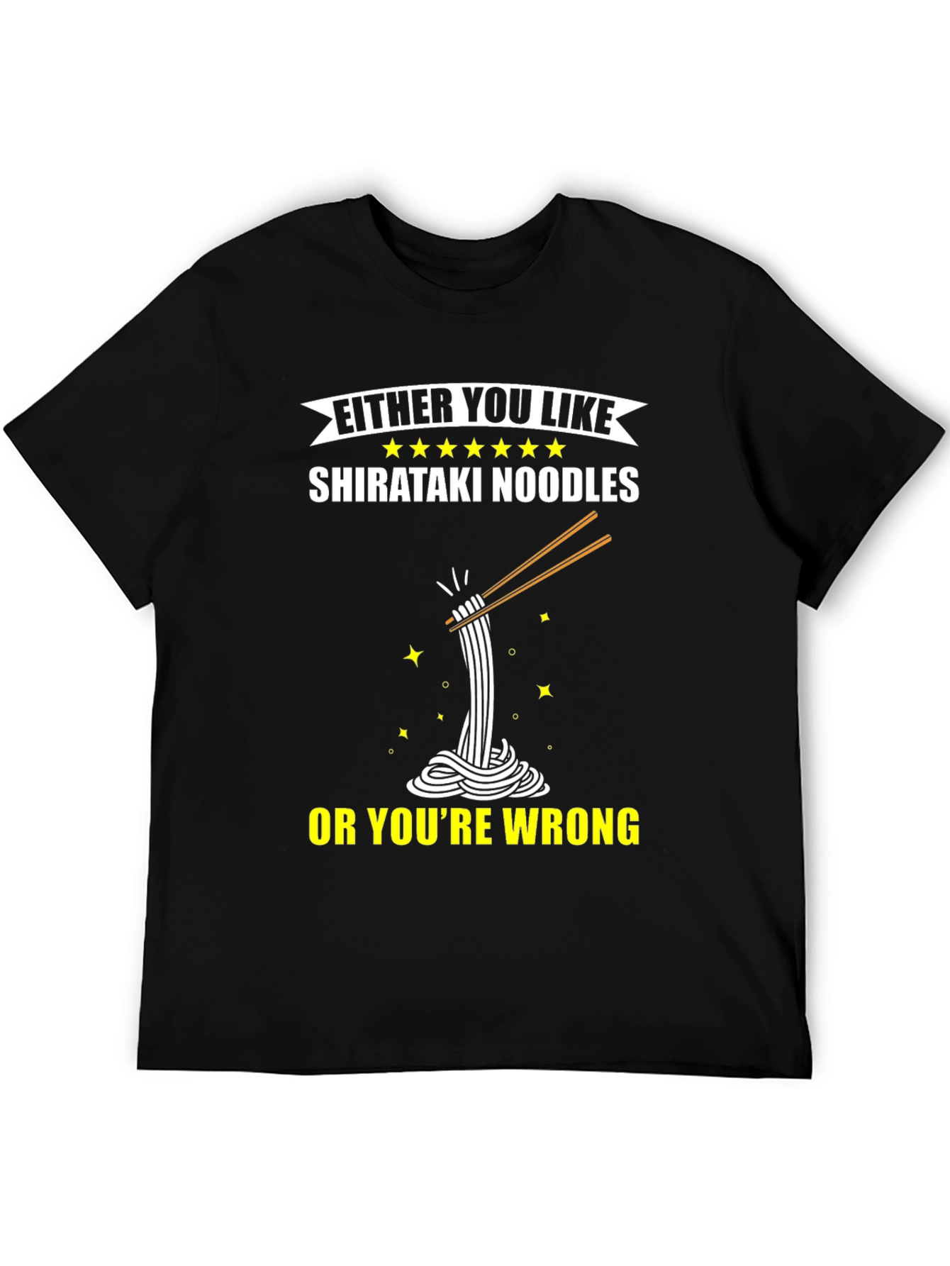 Shirataki Noodles Graphic Tee - Funny Foodie Shirt