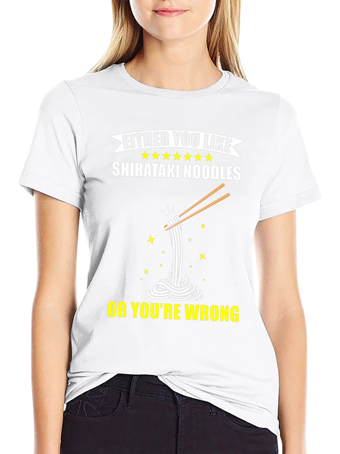 Shirataki Noodles Graphic Tee - Funny Foodie Shirt