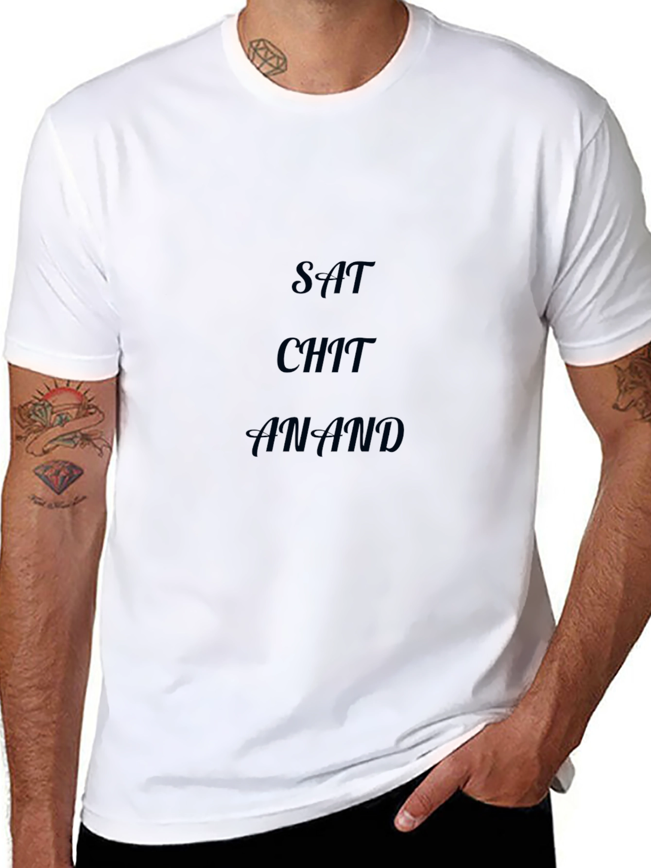 Sat Chit Anand Black T-Shirt