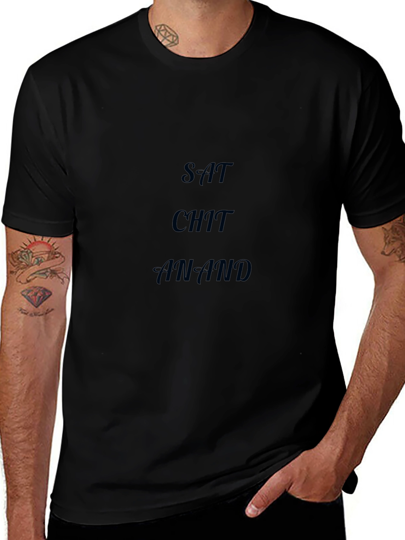 Sat Chit Anand Black T-Shirt