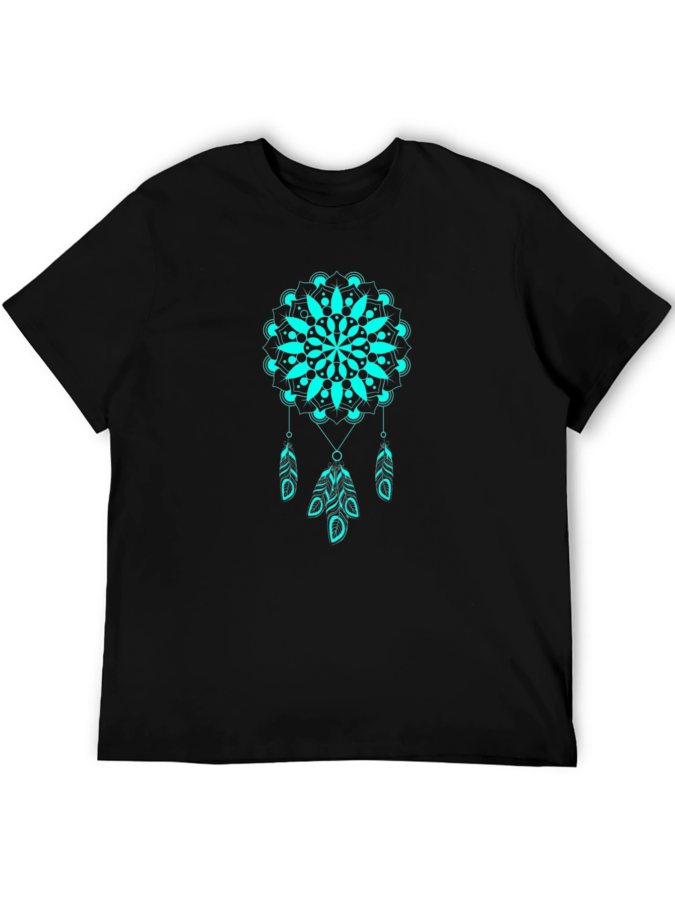 Dreamcatcher Mandala Graphic Tee - Black T-Shirt