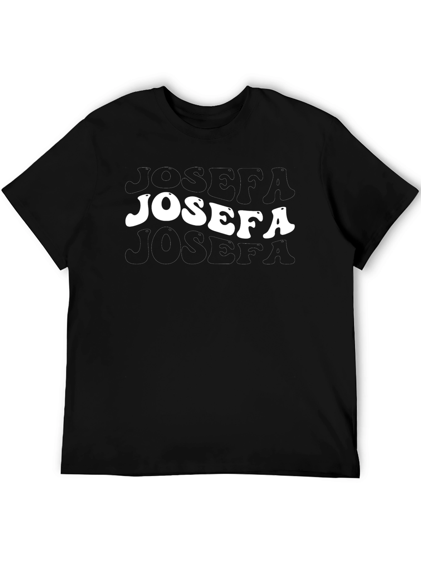 JOSEFA Retro Graphic Tee - Black
