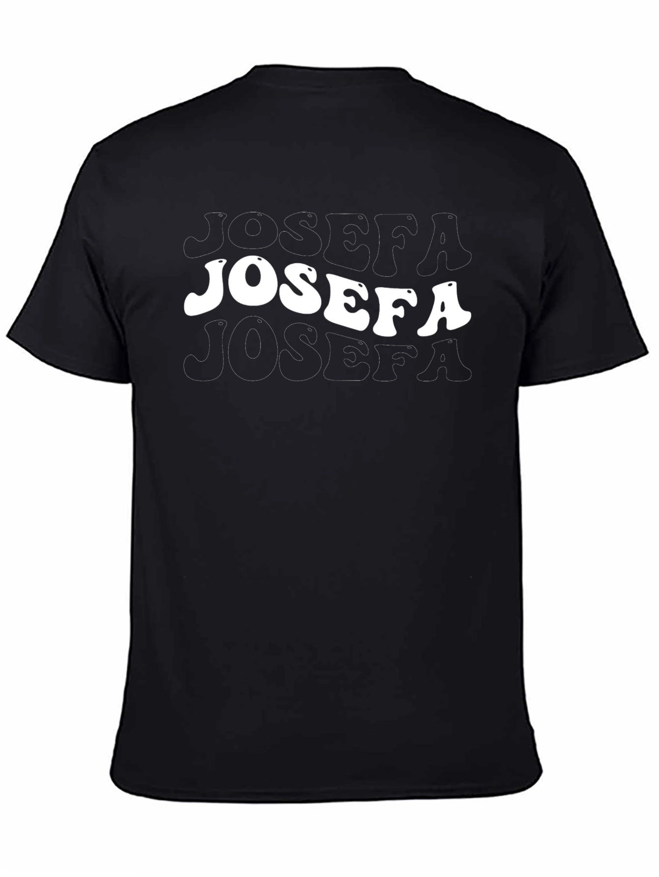JOSEFA Retro Graphic Tee - Black