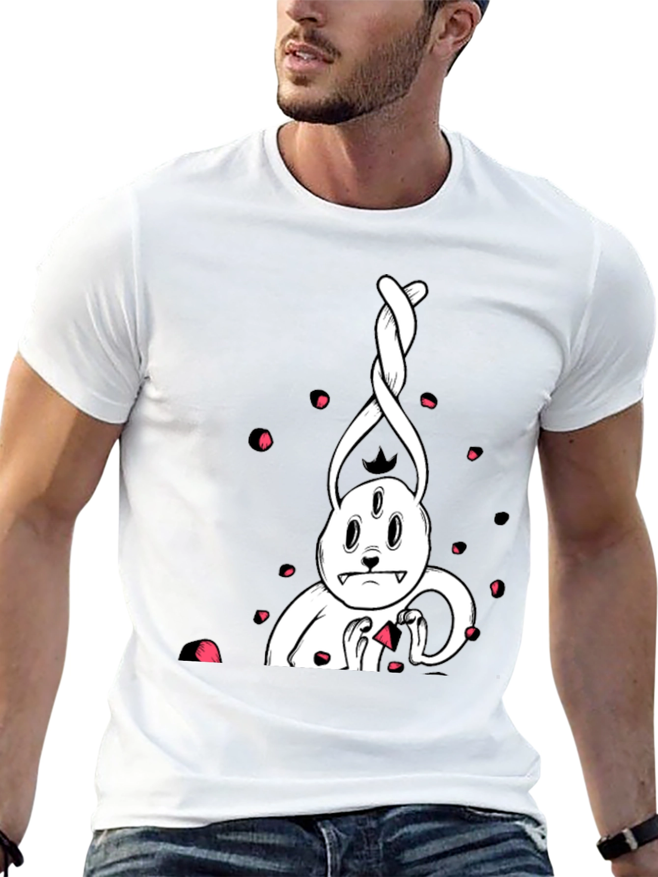 Three-Eyed Rabbit Graphic Tee