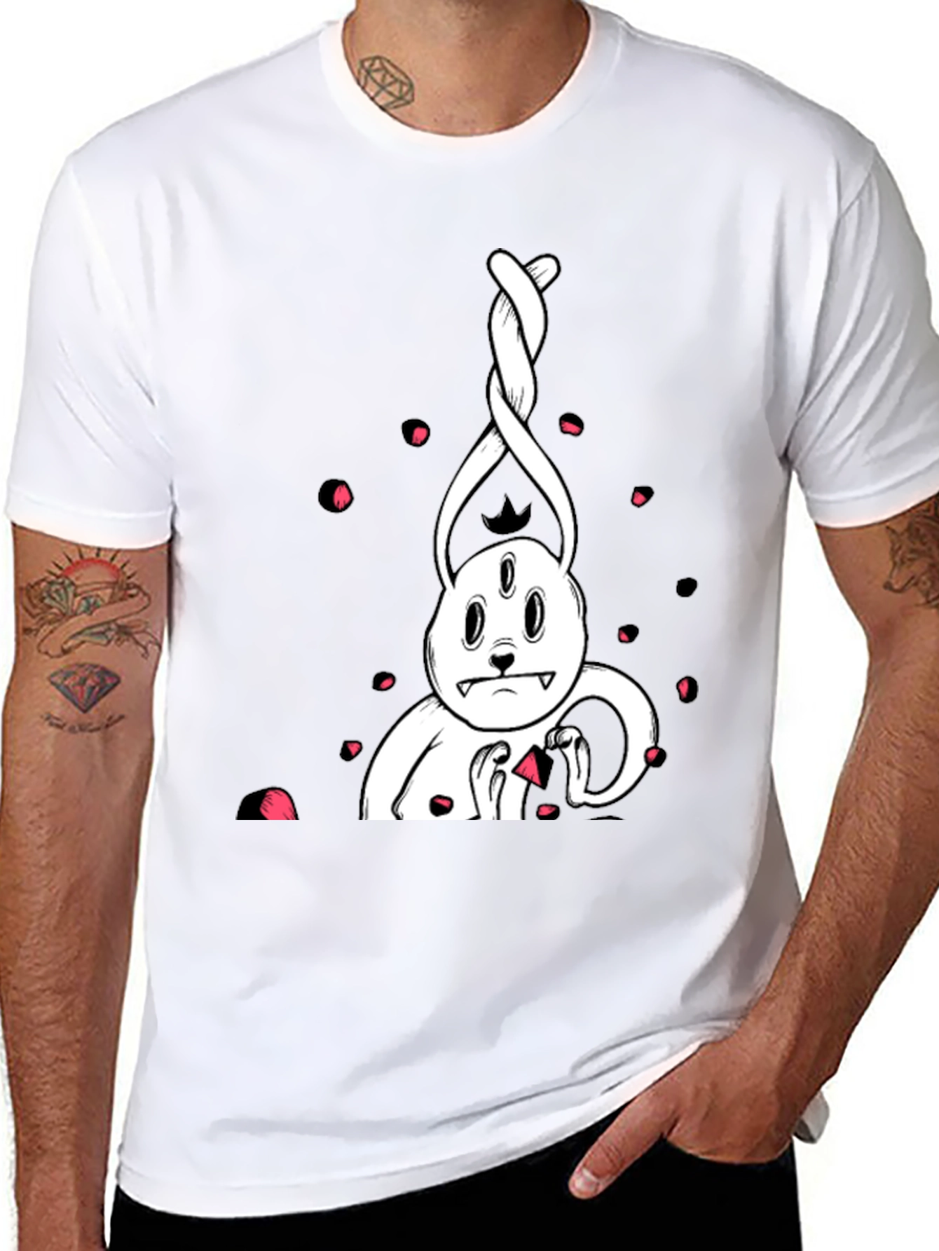 Three-Eyed Rabbit Graphic Tee