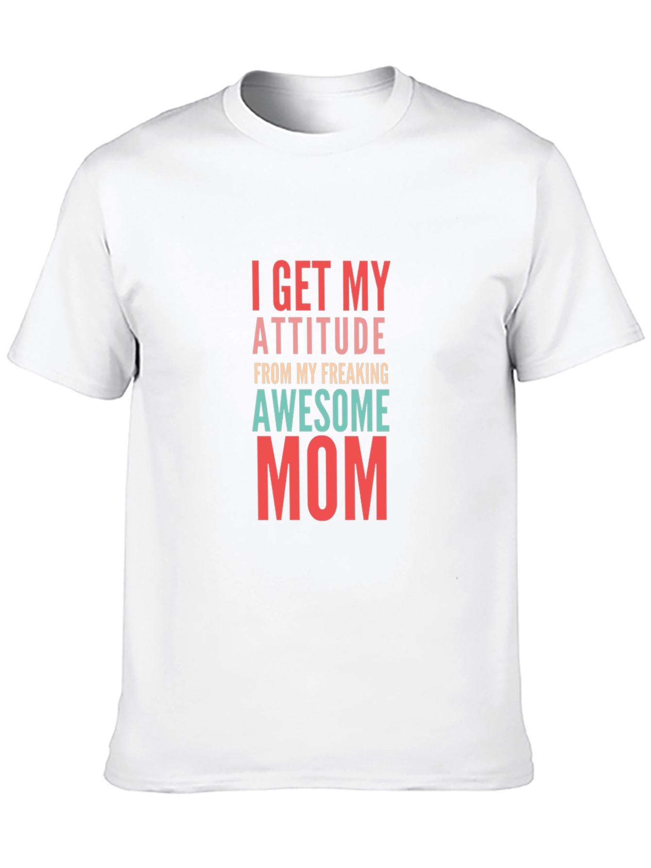 Awesome Mom Graphic Tee - Black Cotton