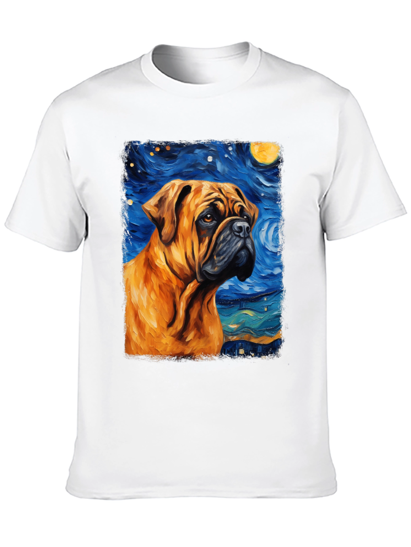 Starry Night Bulldog T-Shirt