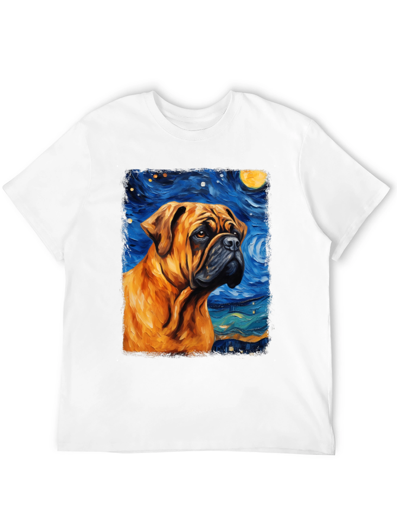 Starry Night Bulldog T-Shirt