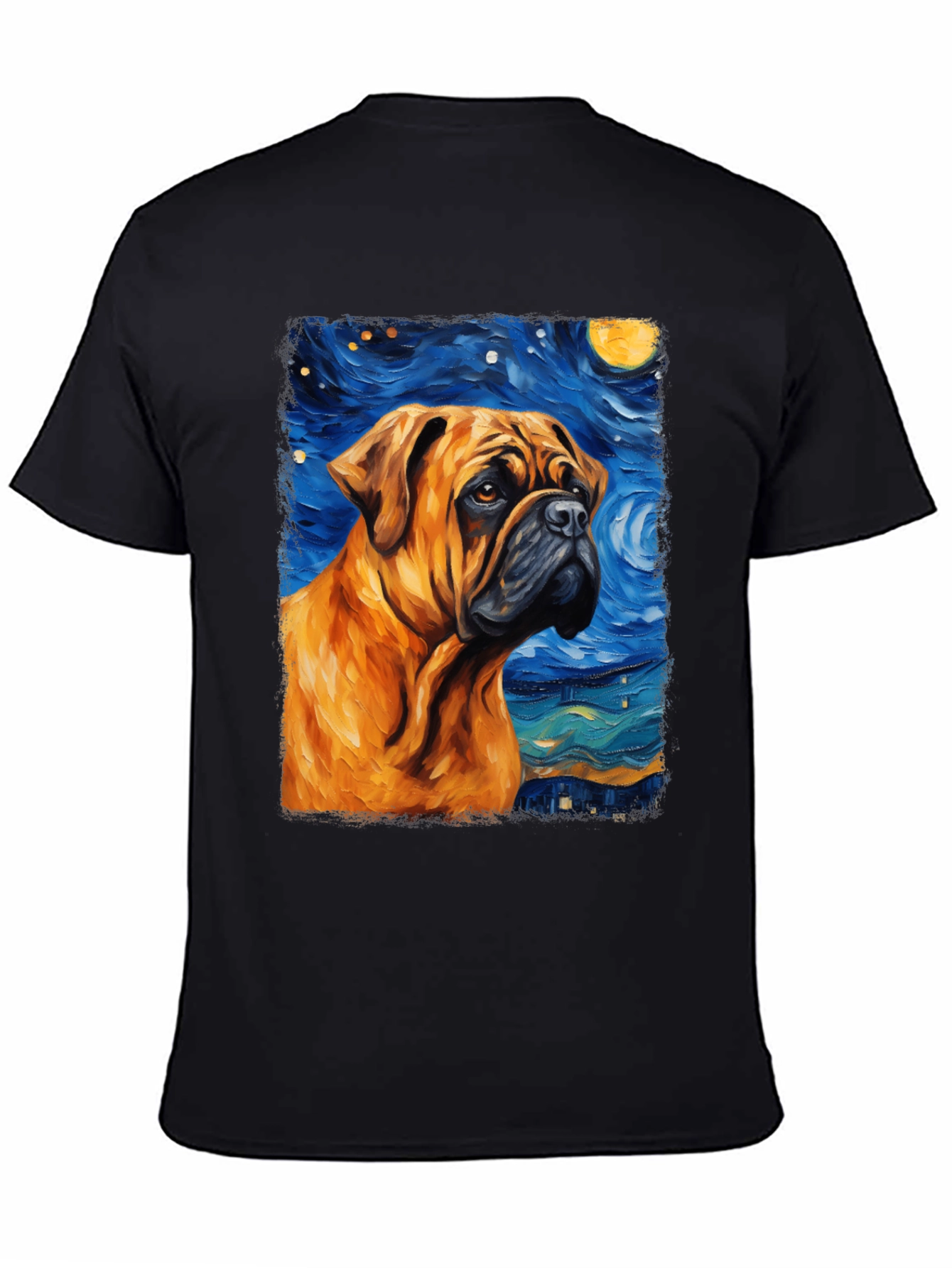 Starry Night Bulldog T-Shirt