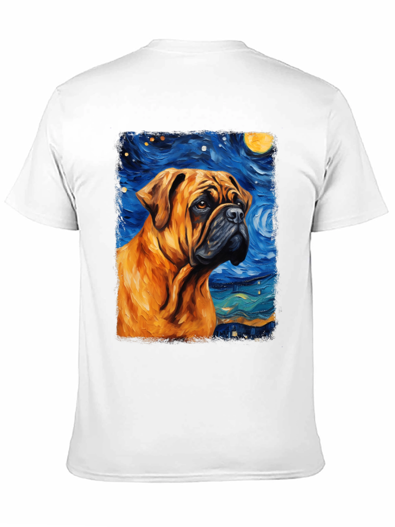 Starry Night Bulldog T-Shirt
