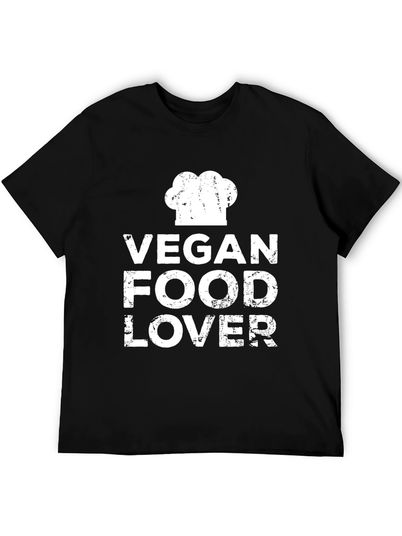 Vegan Food Lover T-Shirt - Chef Hat Graphic