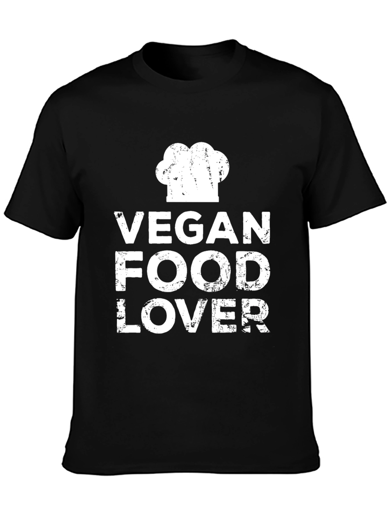 Vegan Food Lover T-Shirt - Chef Hat Graphic