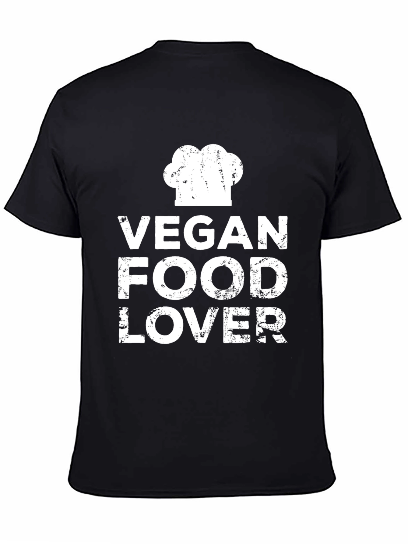 Vegan Food Lover T-Shirt - Chef Hat Graphic