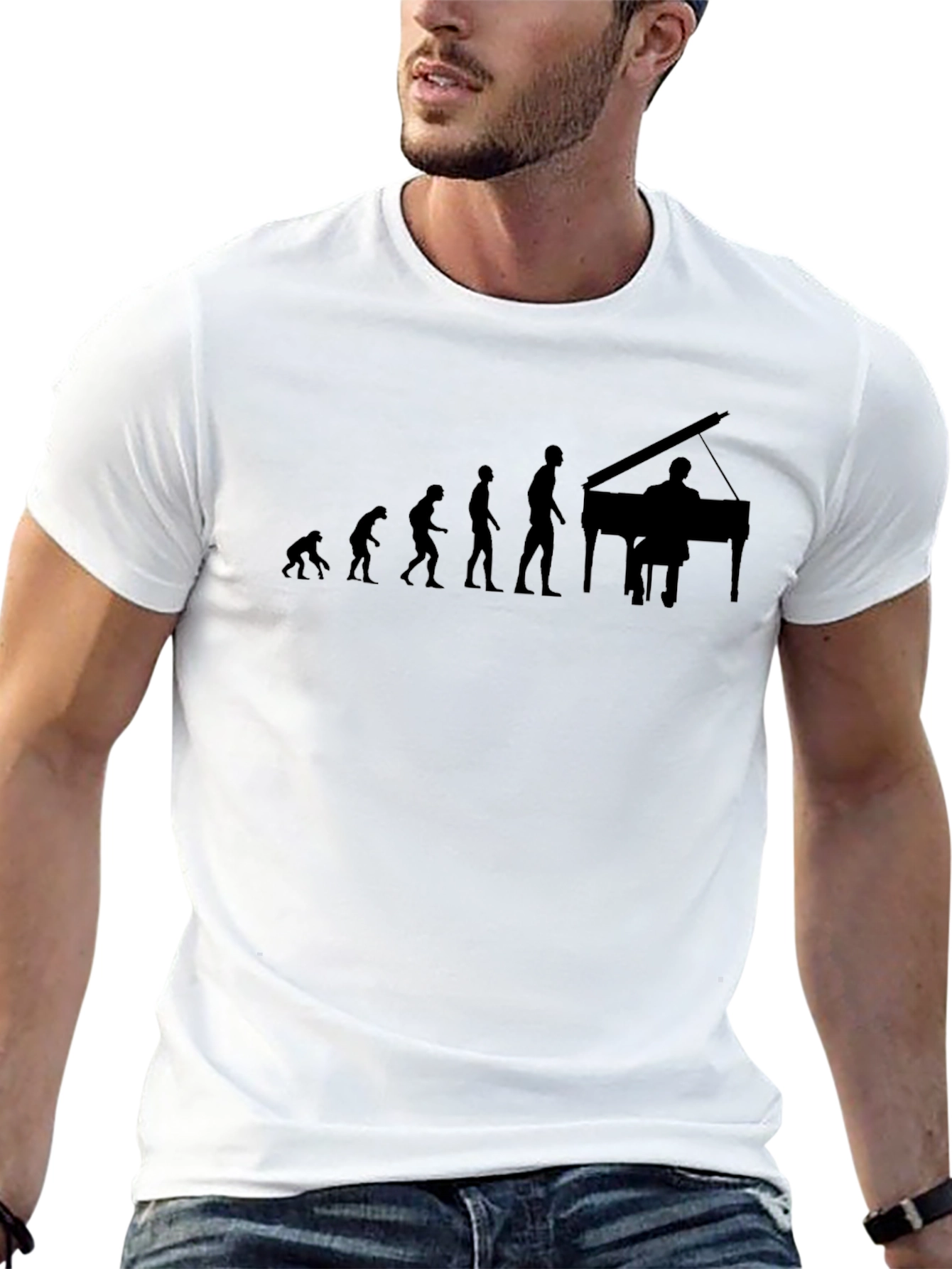 Evolution of Piano Black T-Shirt