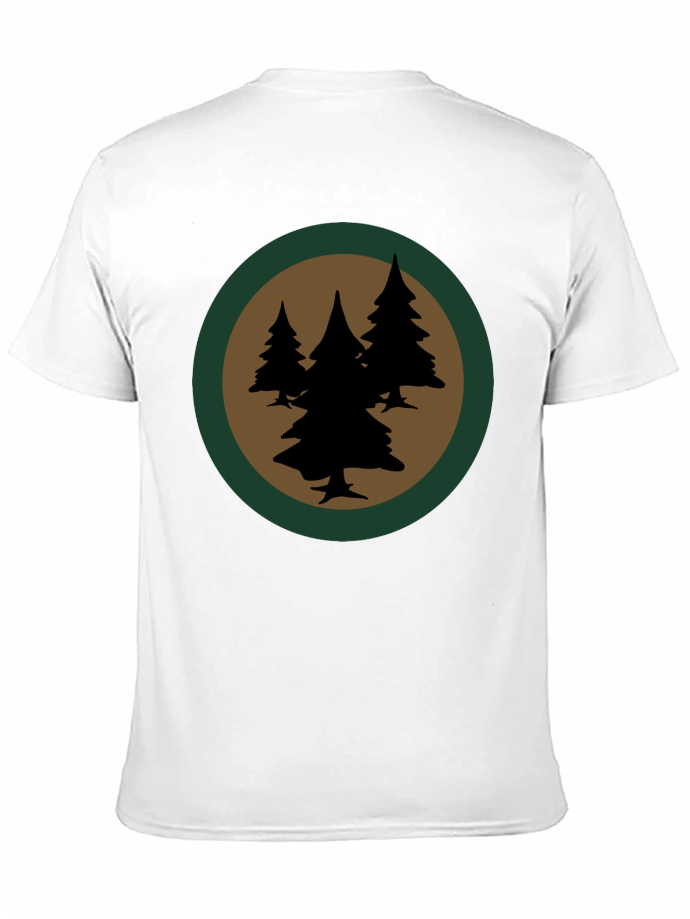 Forest Silhouette Graphic Tee - Black