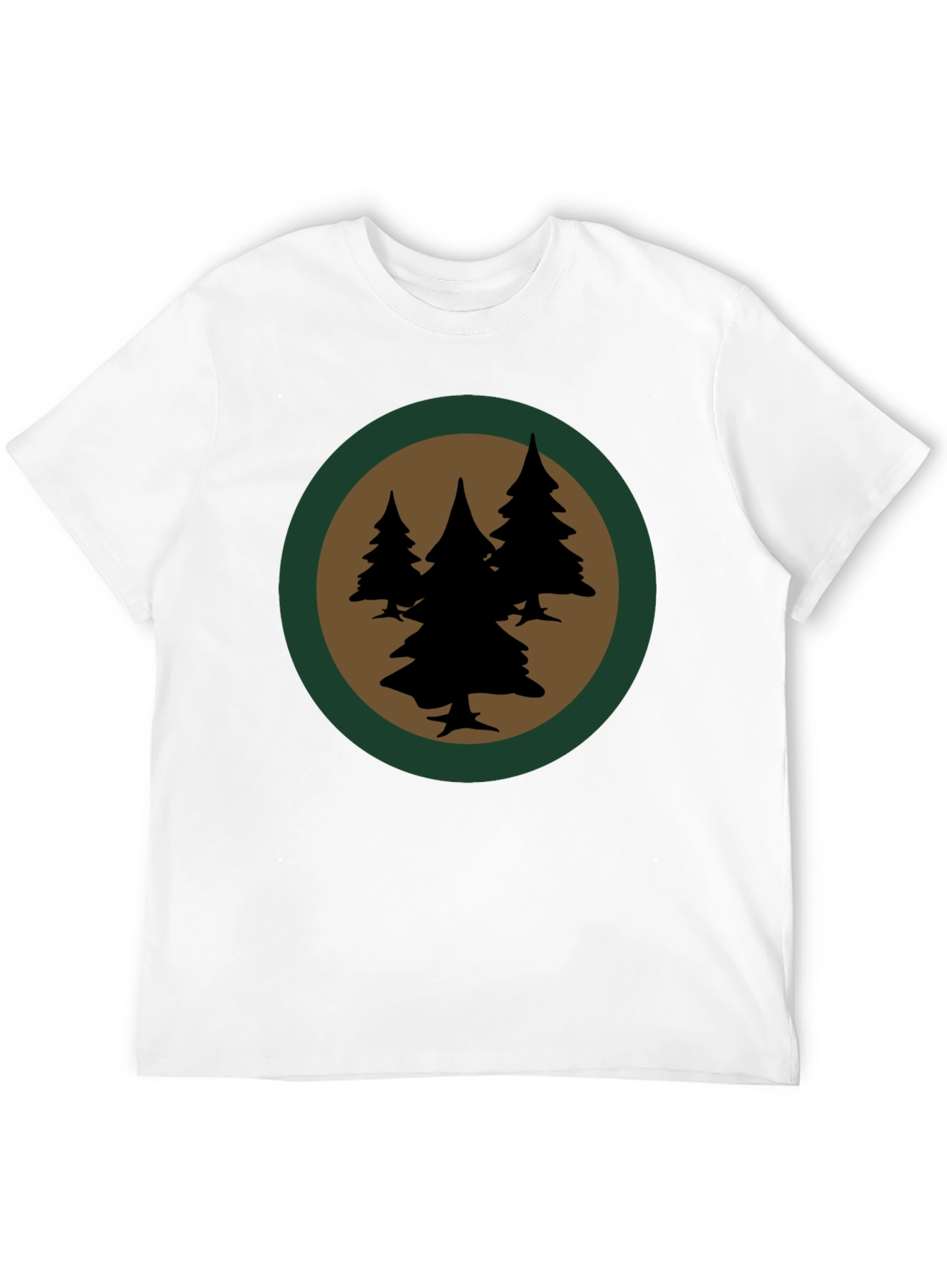 Forest Silhouette Graphic Tee - Black