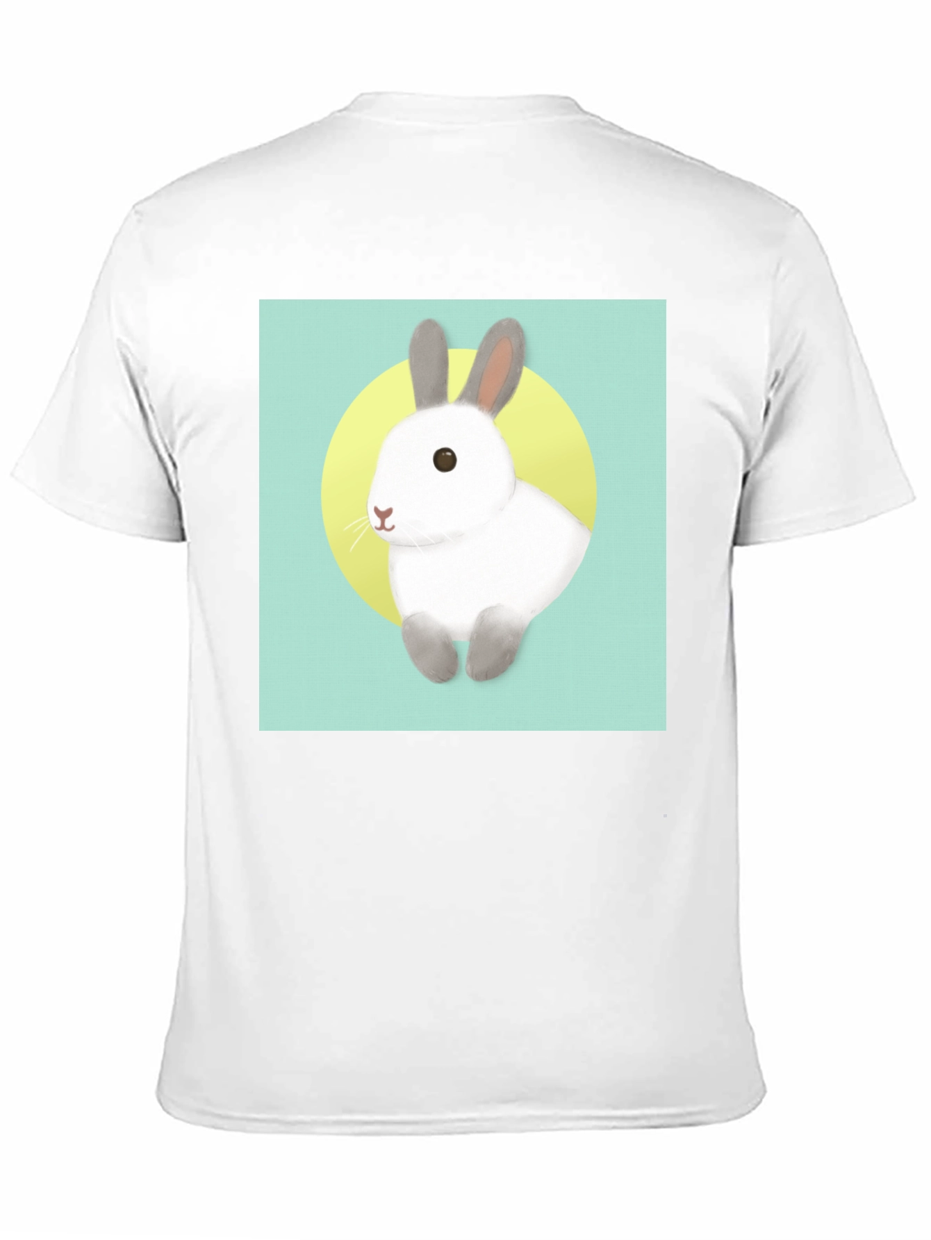 Cute Rabbit Graphic T-Shirt - Black