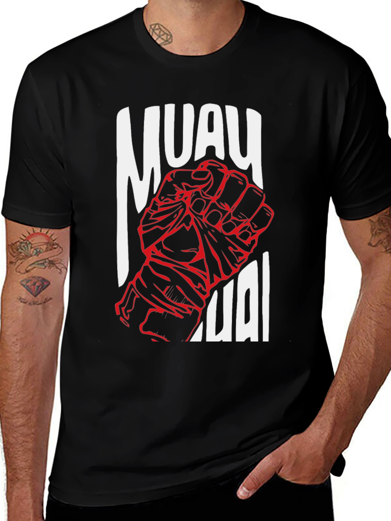Muay Thai Fist Graphic T-Shirt