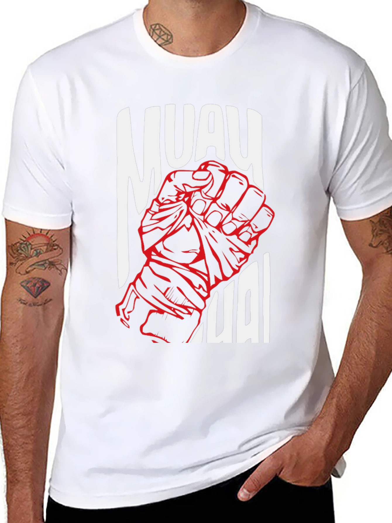 Muay Thai Fist Graphic T-Shirt