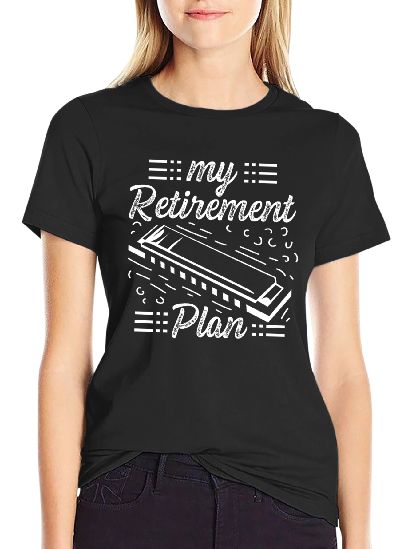 My Retirement Plan Harmonica T-Shirt