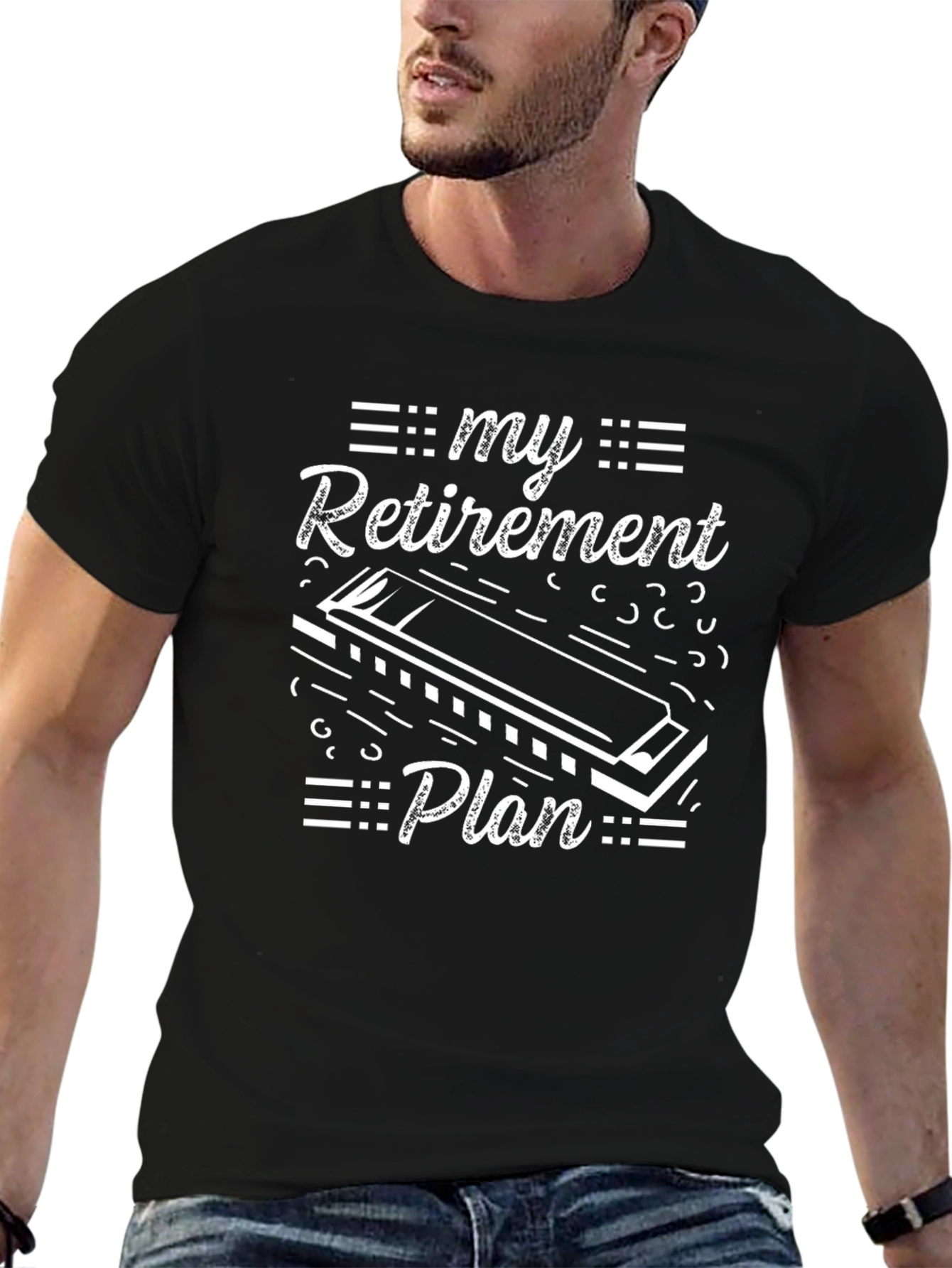 My Retirement Plan Harmonica T-Shirt