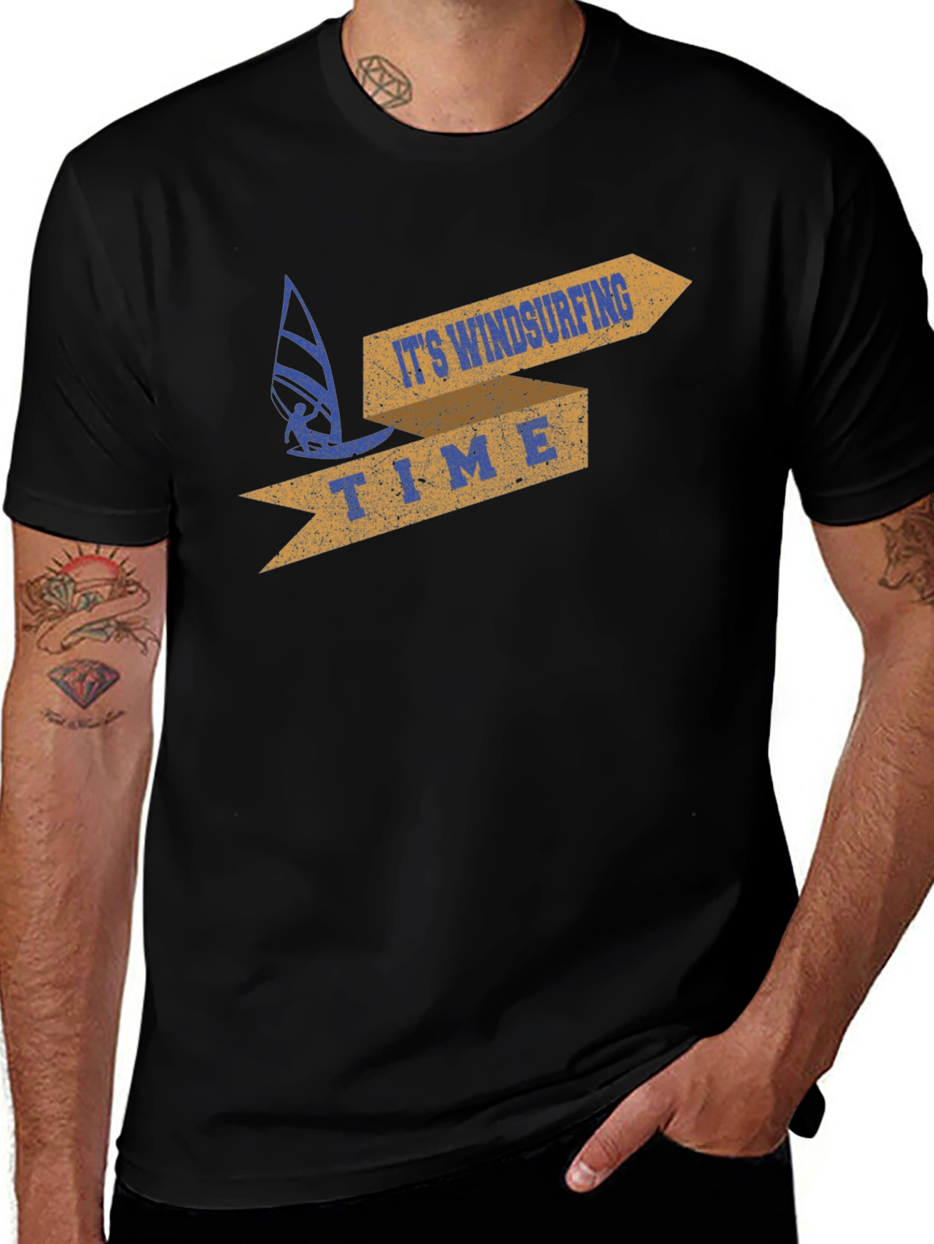 Windsurfing Time Graphic T-Shirt - Surfer Apparel