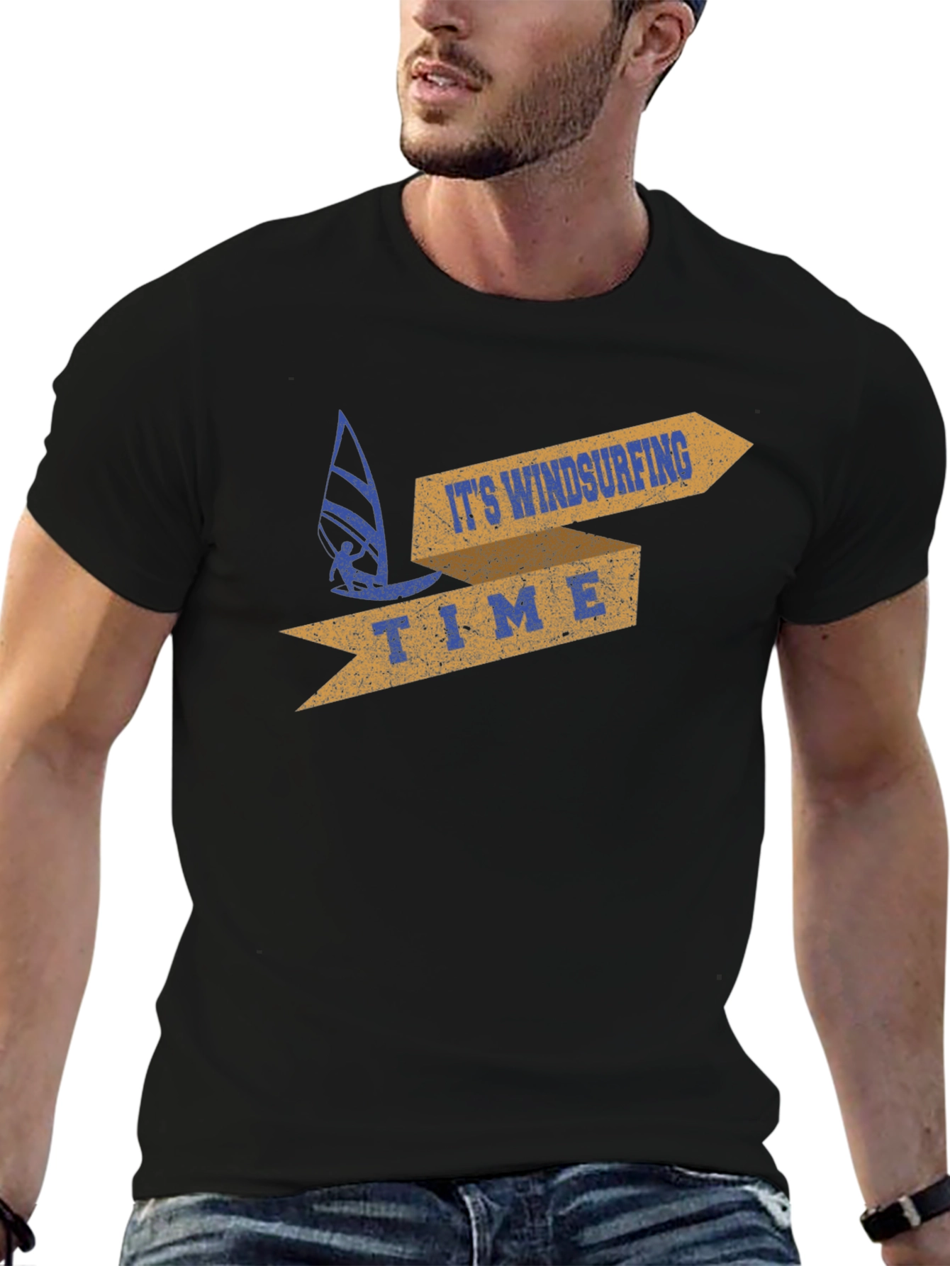 Windsurfing Time Graphic T-Shirt - Surfer Apparel
