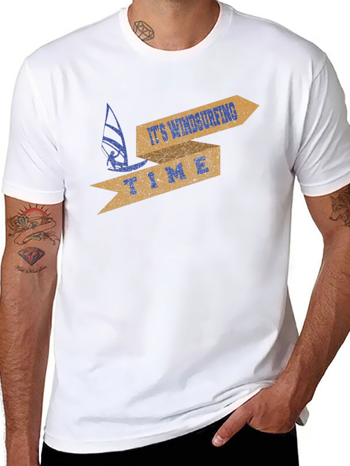 Windsurfing Time Graphic T-Shirt - Surfer Apparel