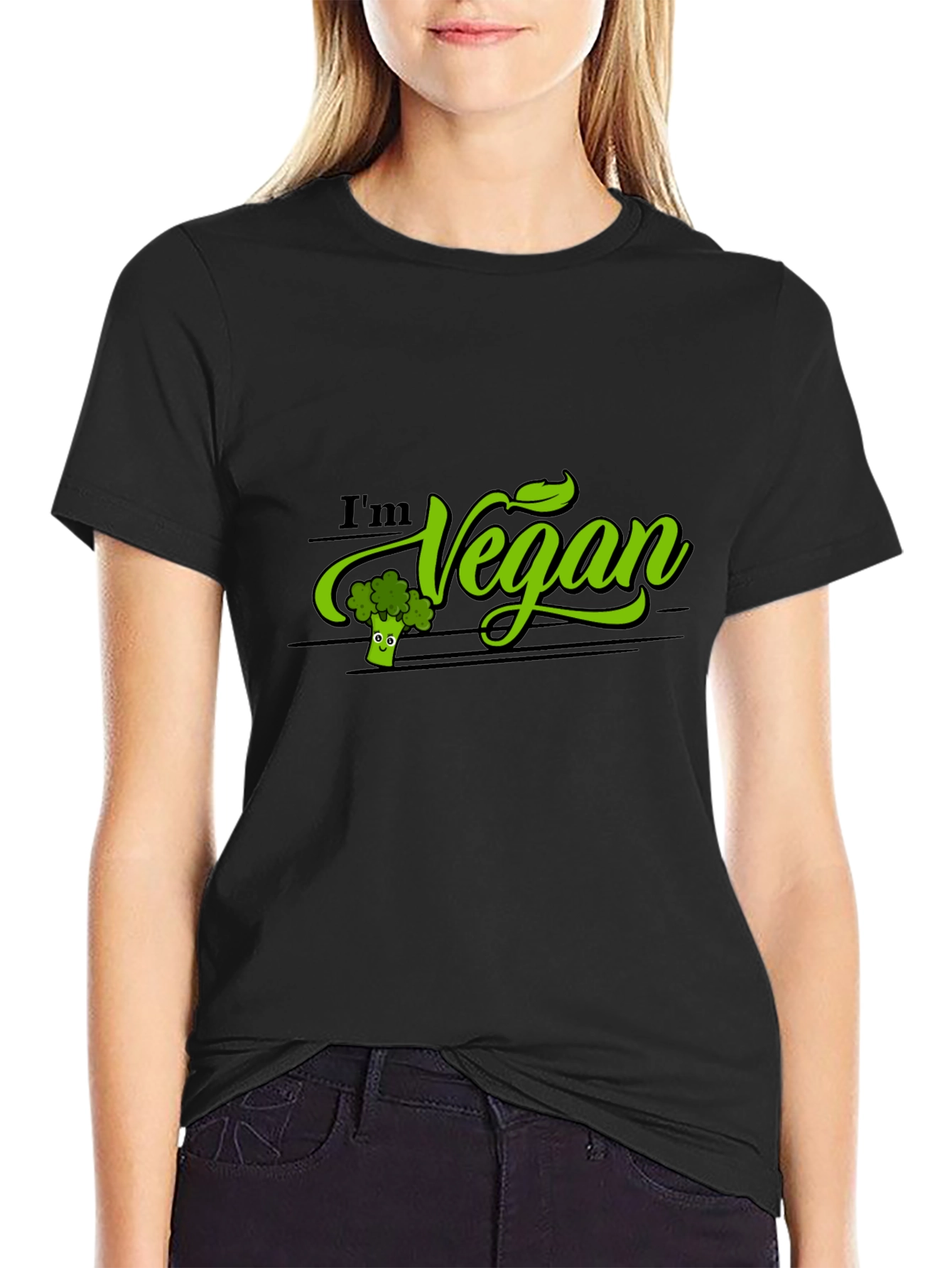 Im Vegan T-Shirt - Cute Broccoli Graphic Tee