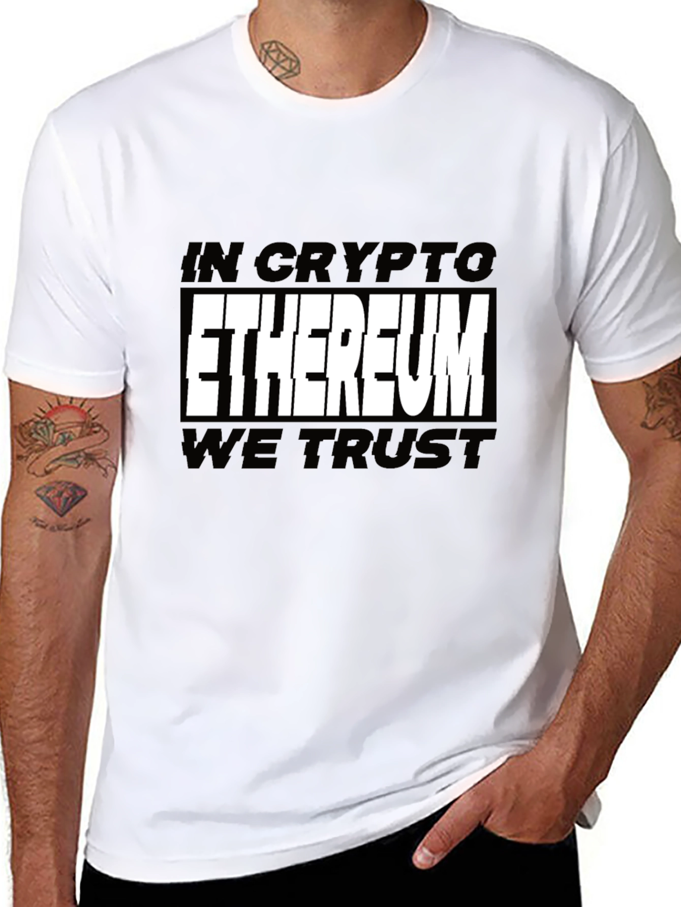 Ethereum Crypto T-Shirt - In Crypto We Trust