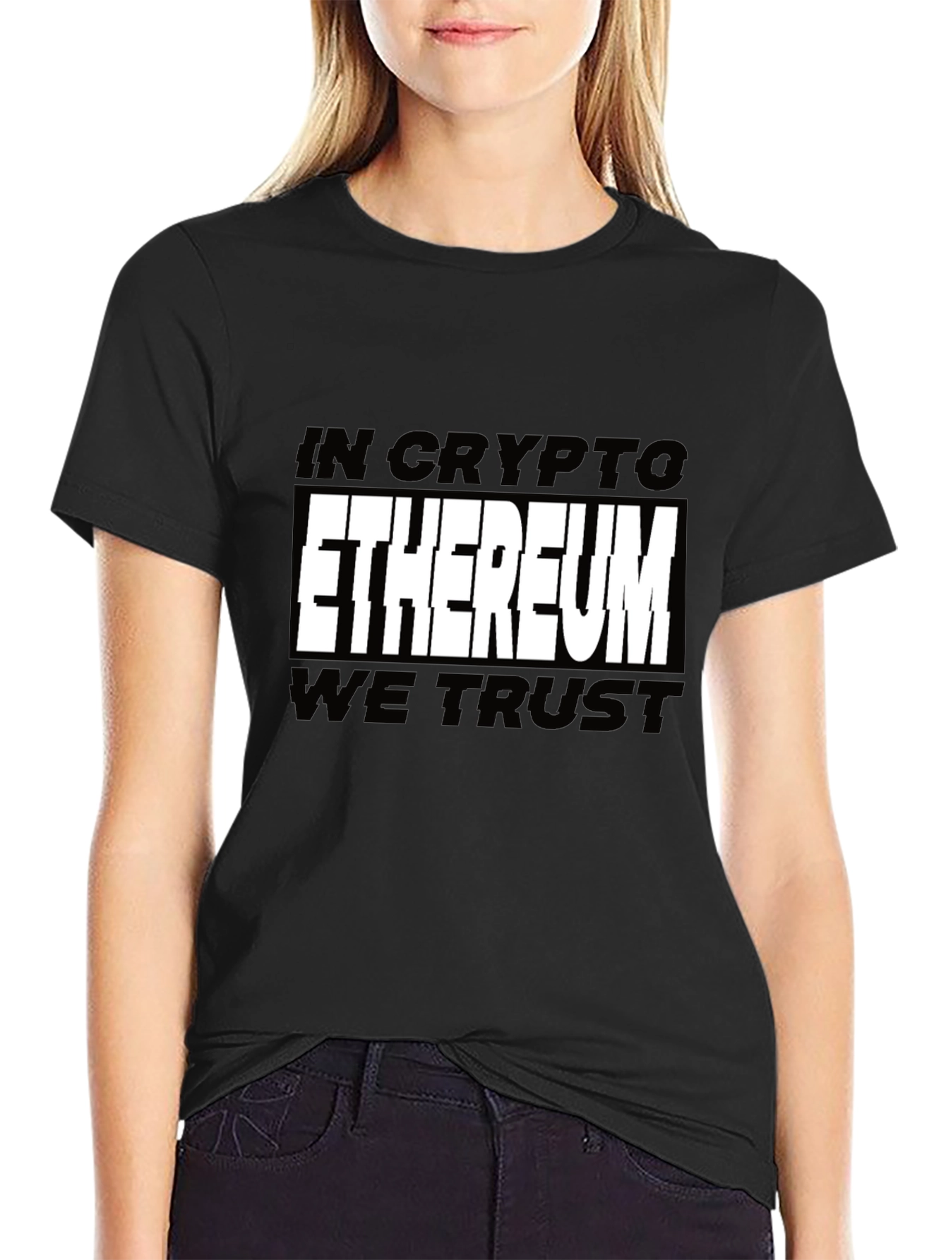 Ethereum Crypto T-Shirt - In Crypto We Trust
